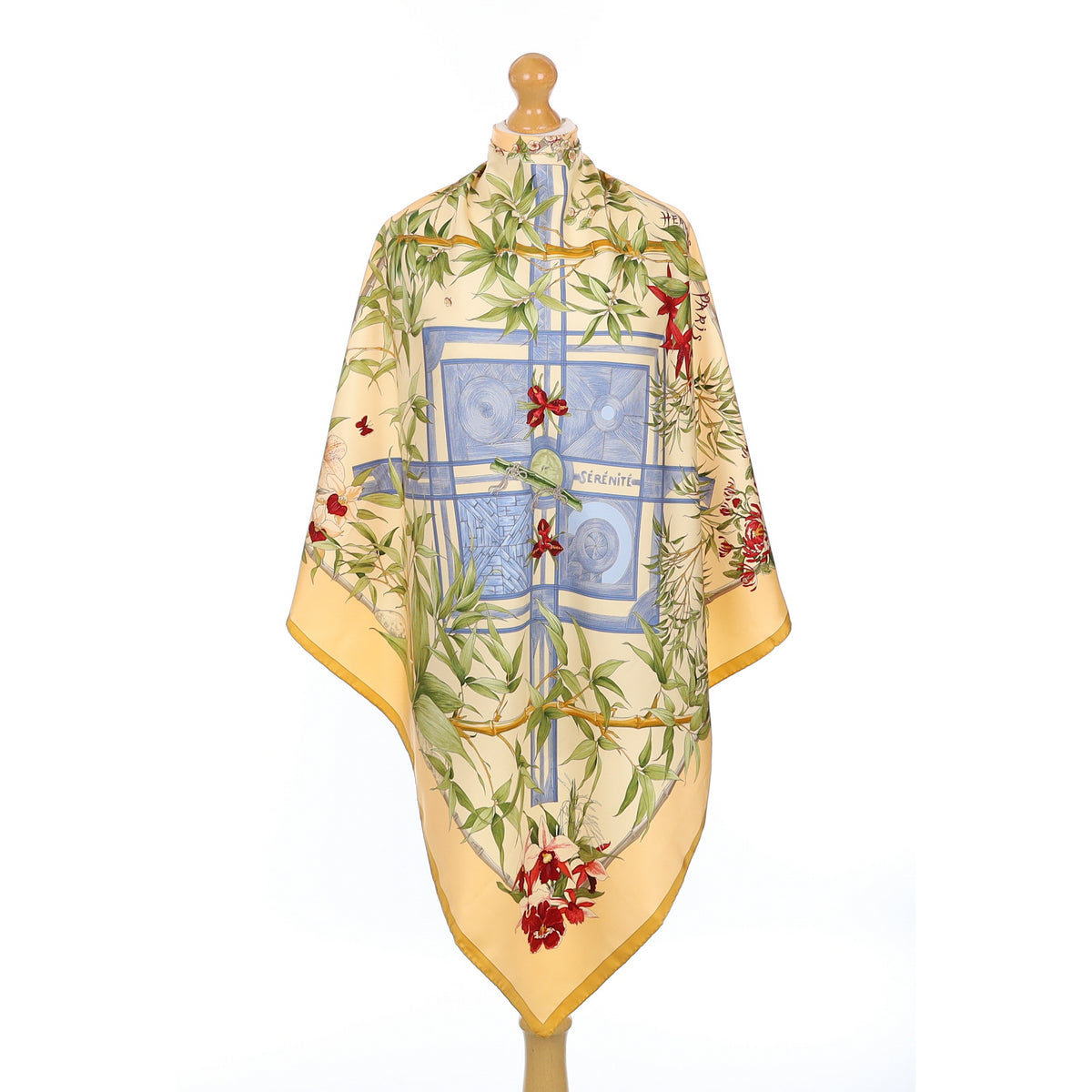 Pristine Hermès Sérénite Silk Scarf Quite Rare