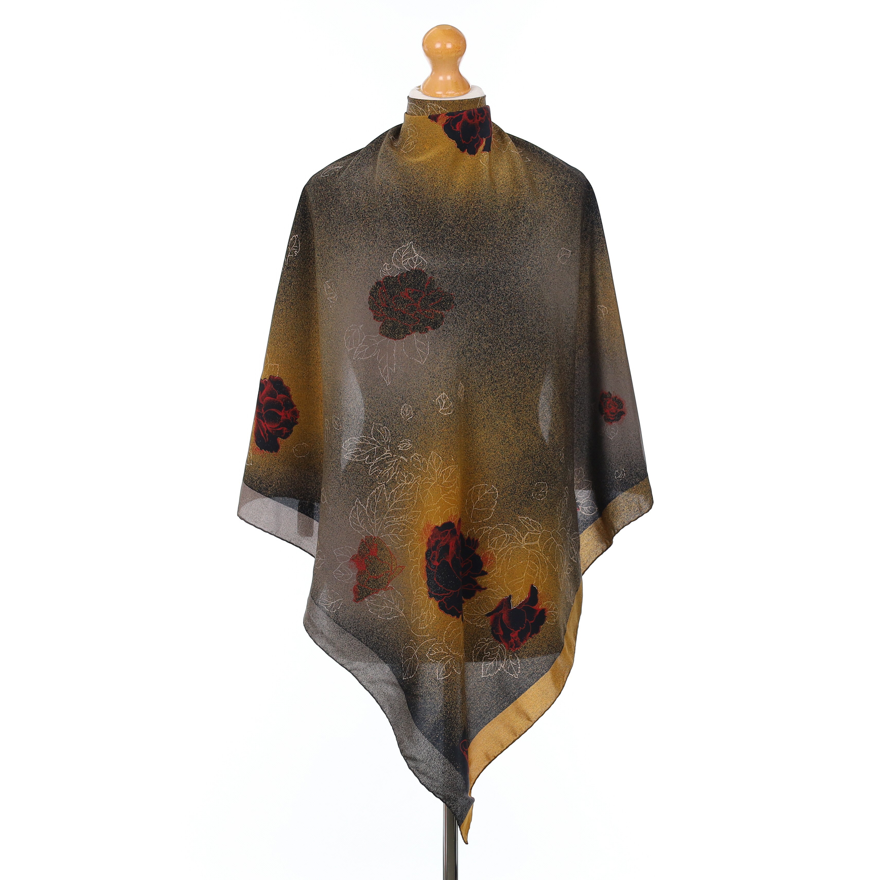 Cornelia James Floral Vintage Silk Scarf