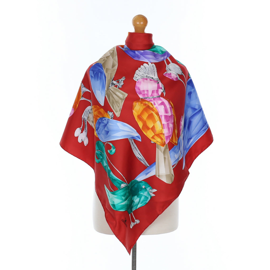 Brand New Boxed Swarovski Silk Scarf