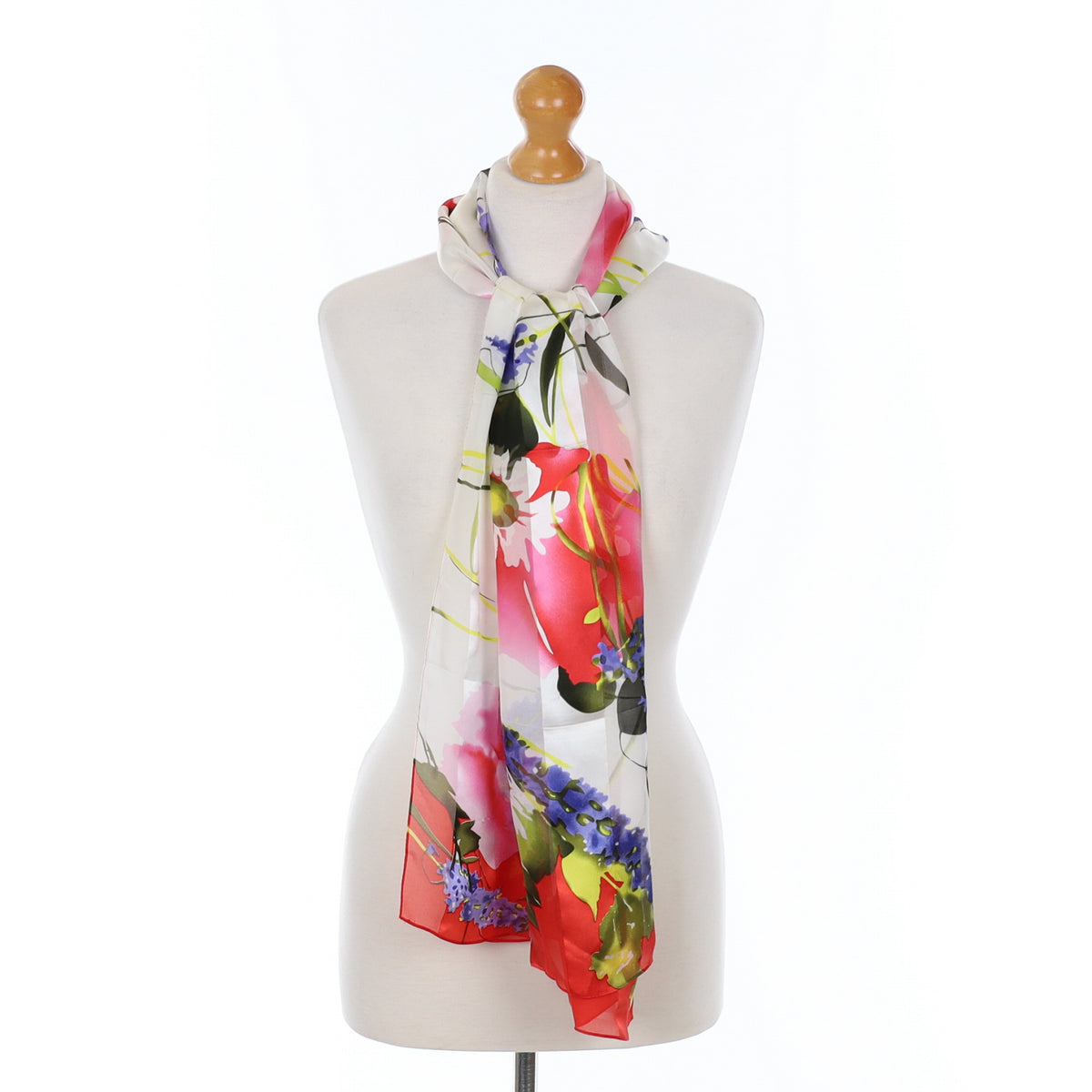 Brand New Cynthia Rowley Bright Floral Silk Scarf