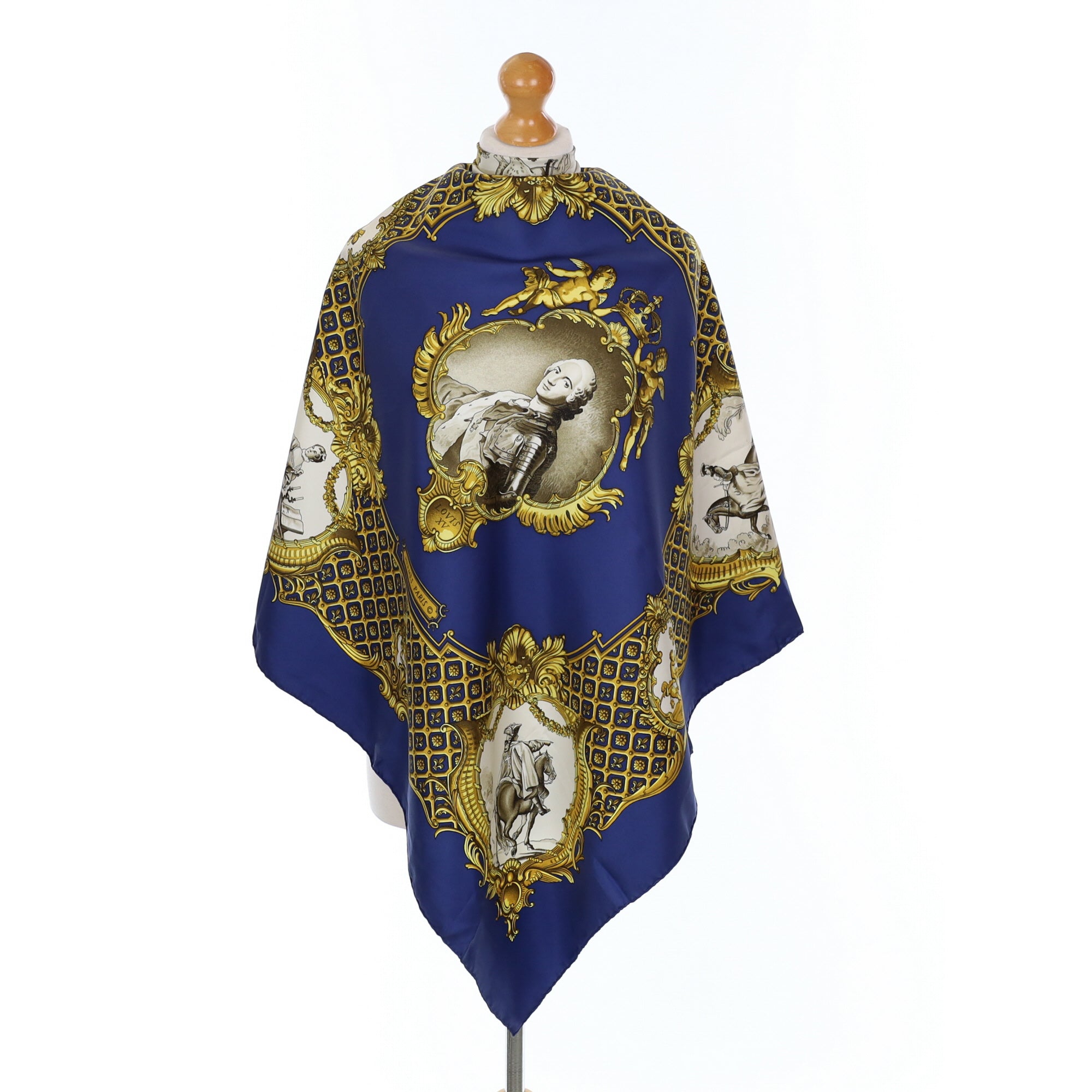 Hermès Lovis XV Silk Scarf Rare