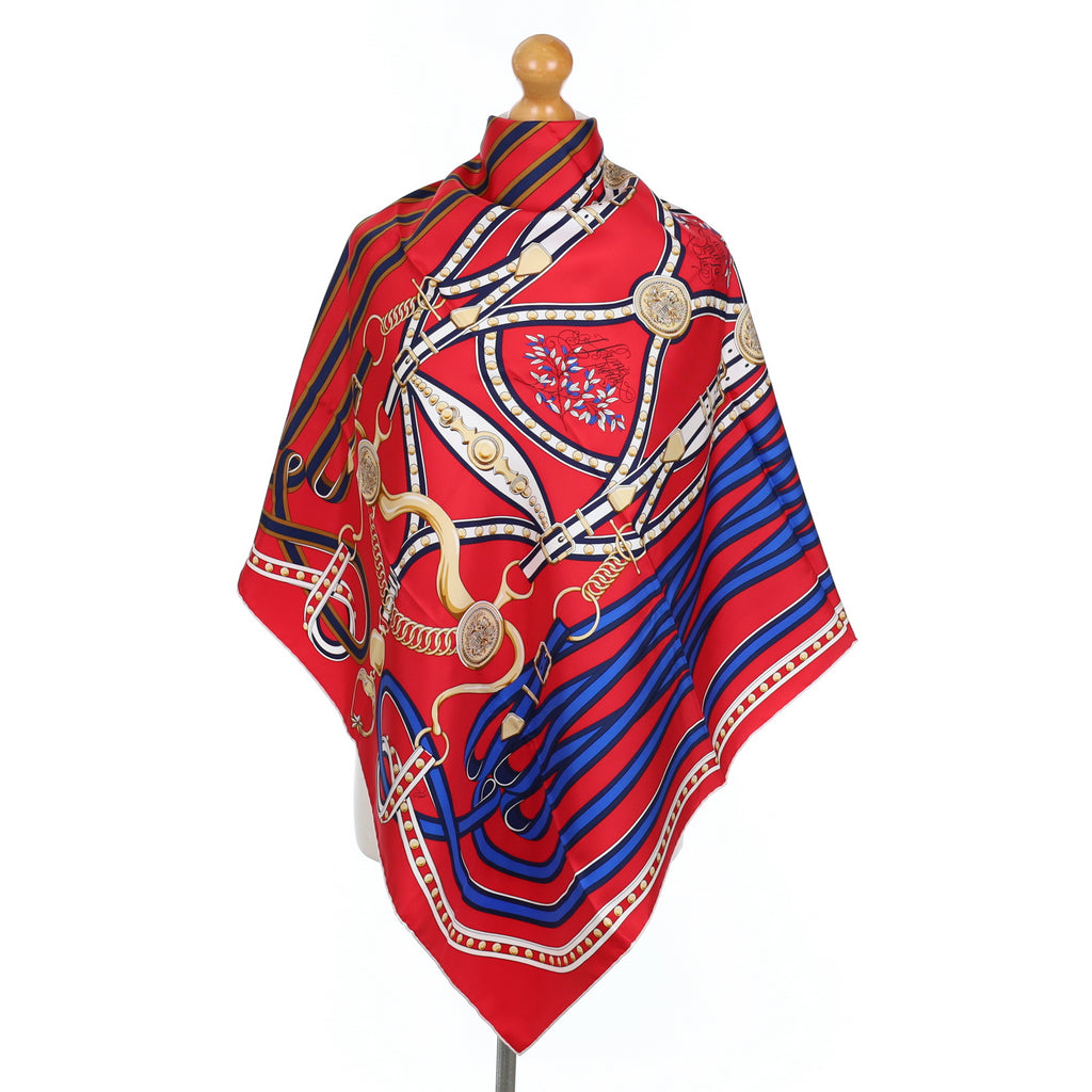 Brand New Boxed Hermès Grand Tralala Silk Scarf