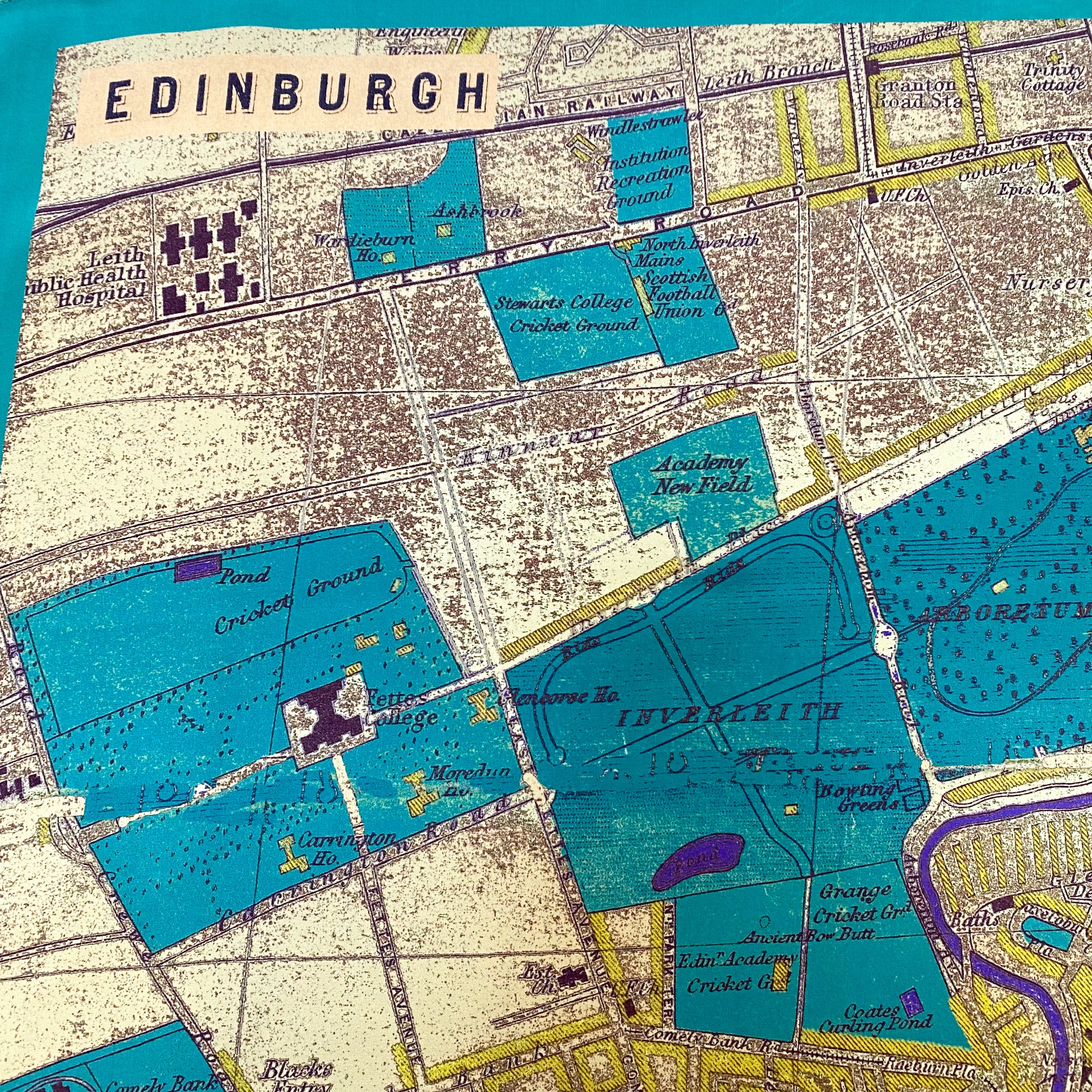 Helen Chatterton Edinburgh Map Silk Scarf