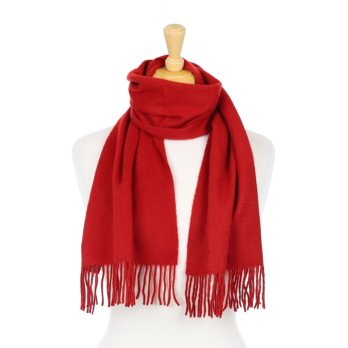 Scarlett Red Cashmere Woven Scarf