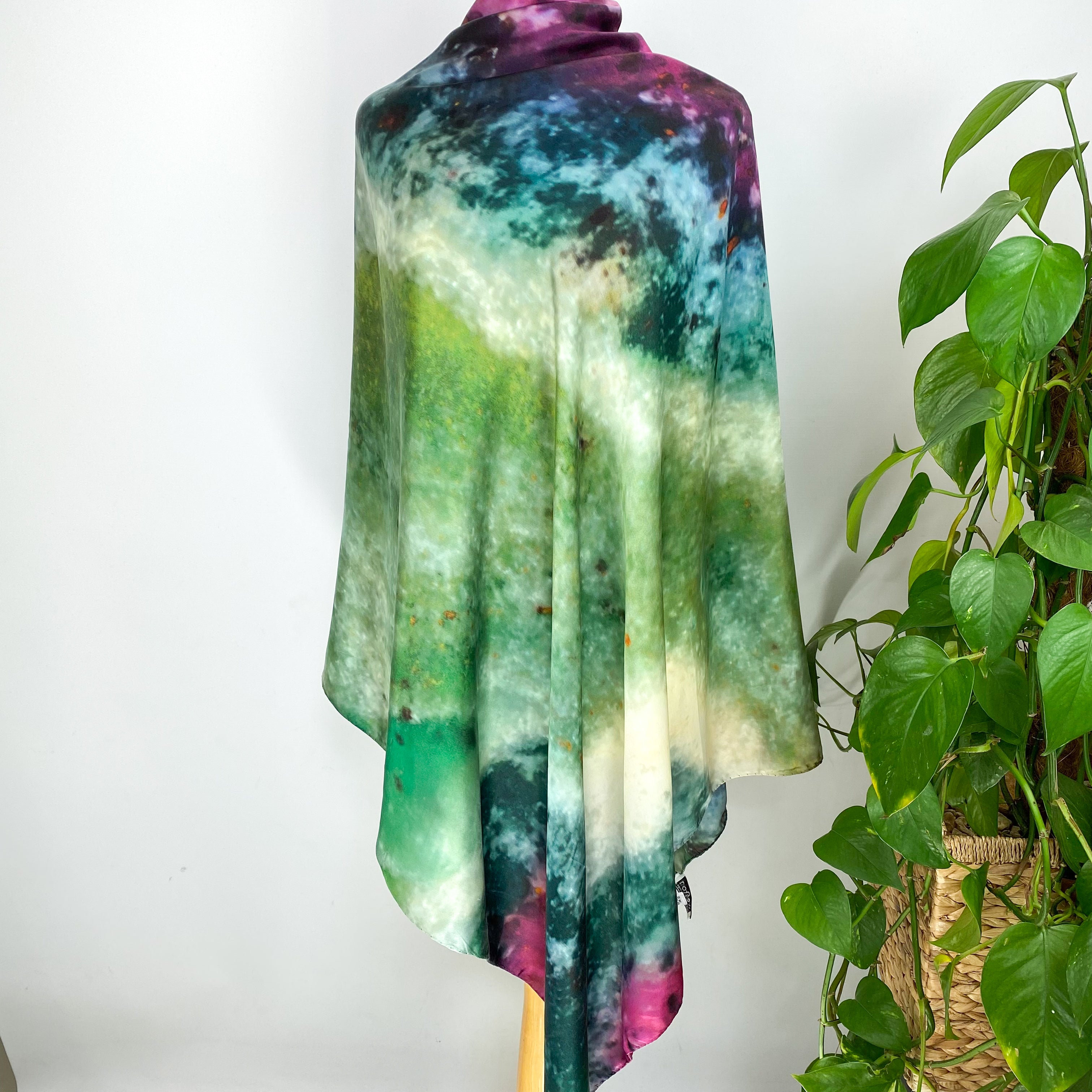 Extra Large Weston Tie Dye Silk Scarf