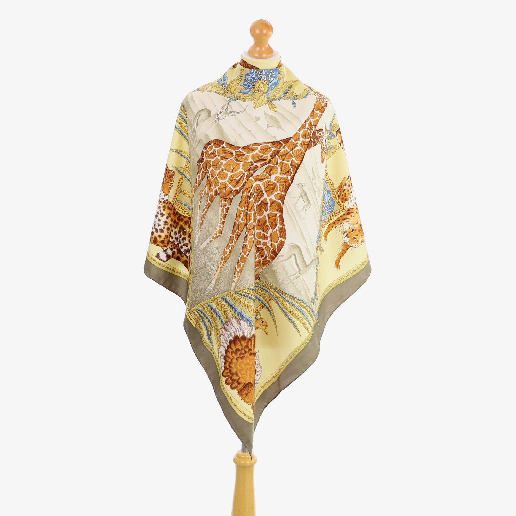 Salvatore Ferragamo Safari Scene Silk Scarf
