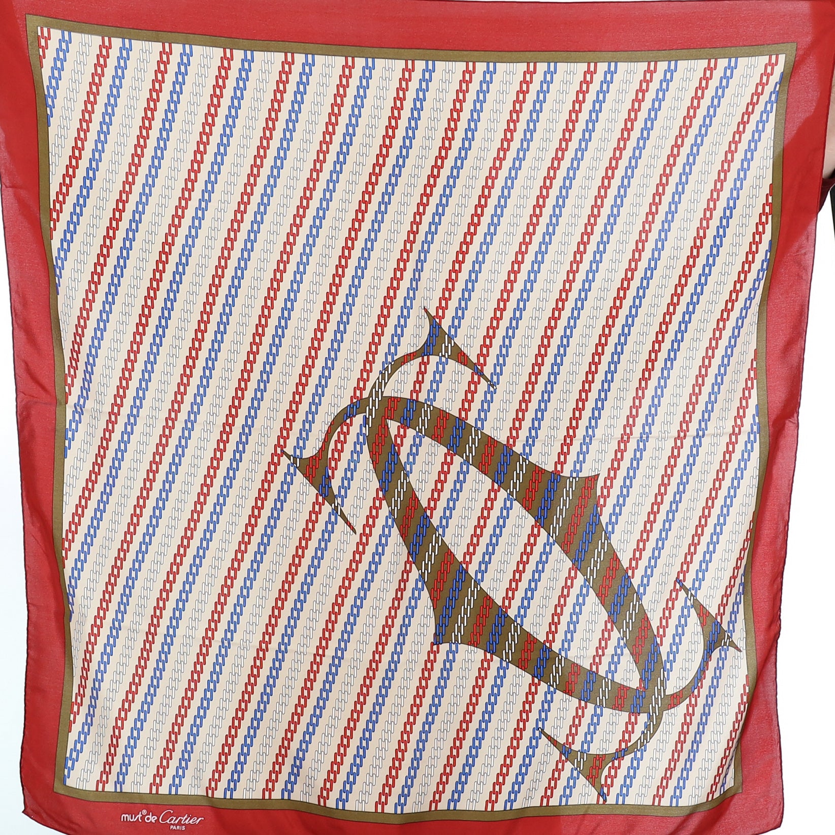 Must de Cartier Vintage Silk Scarf