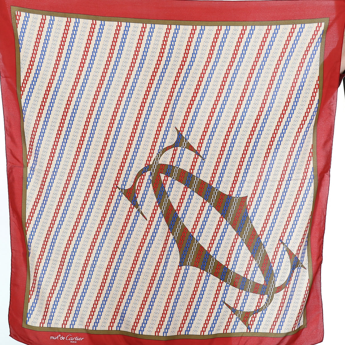 Must de Cartier Vintage Silk Scarf