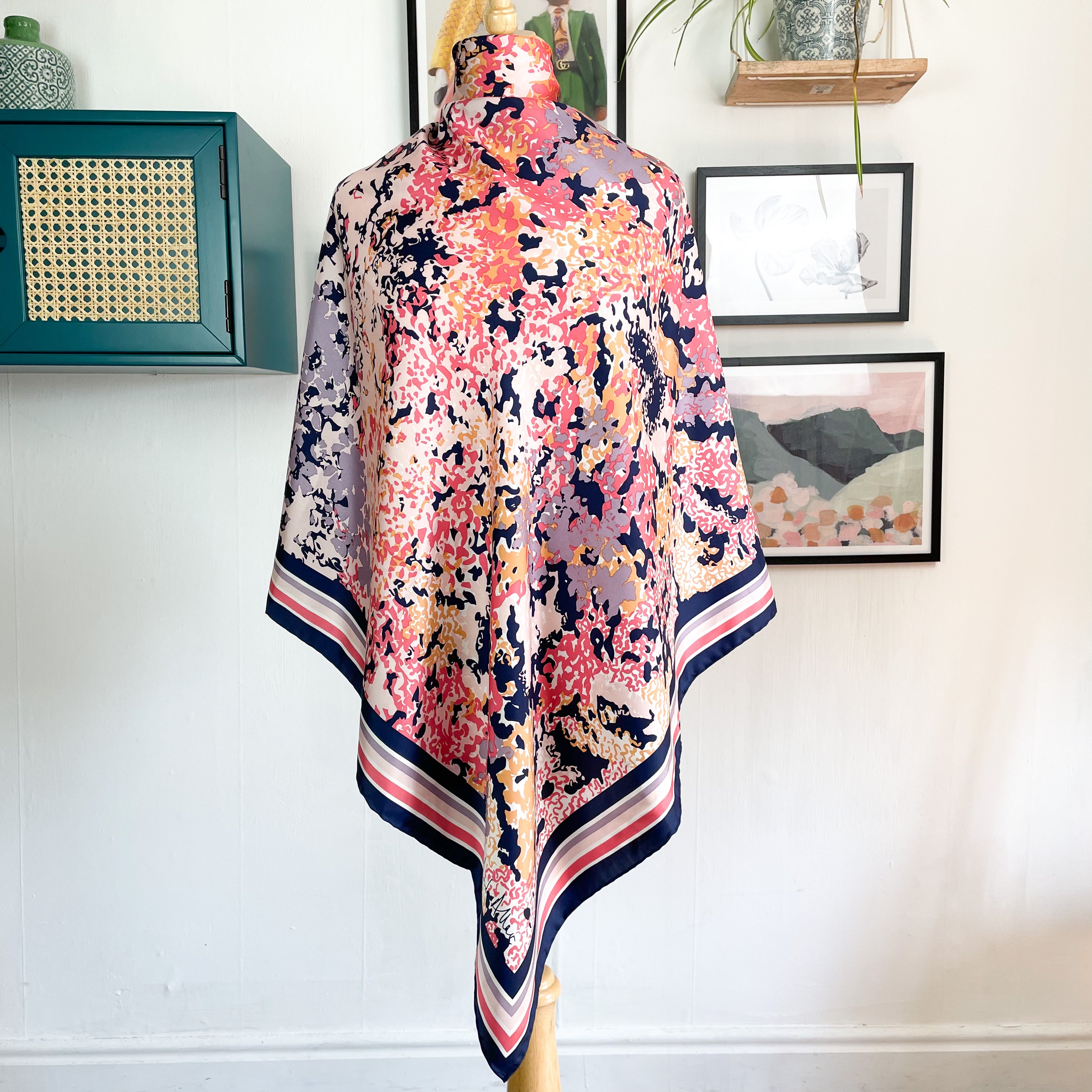 Brand New Modern Richard Allan Silk Scarf