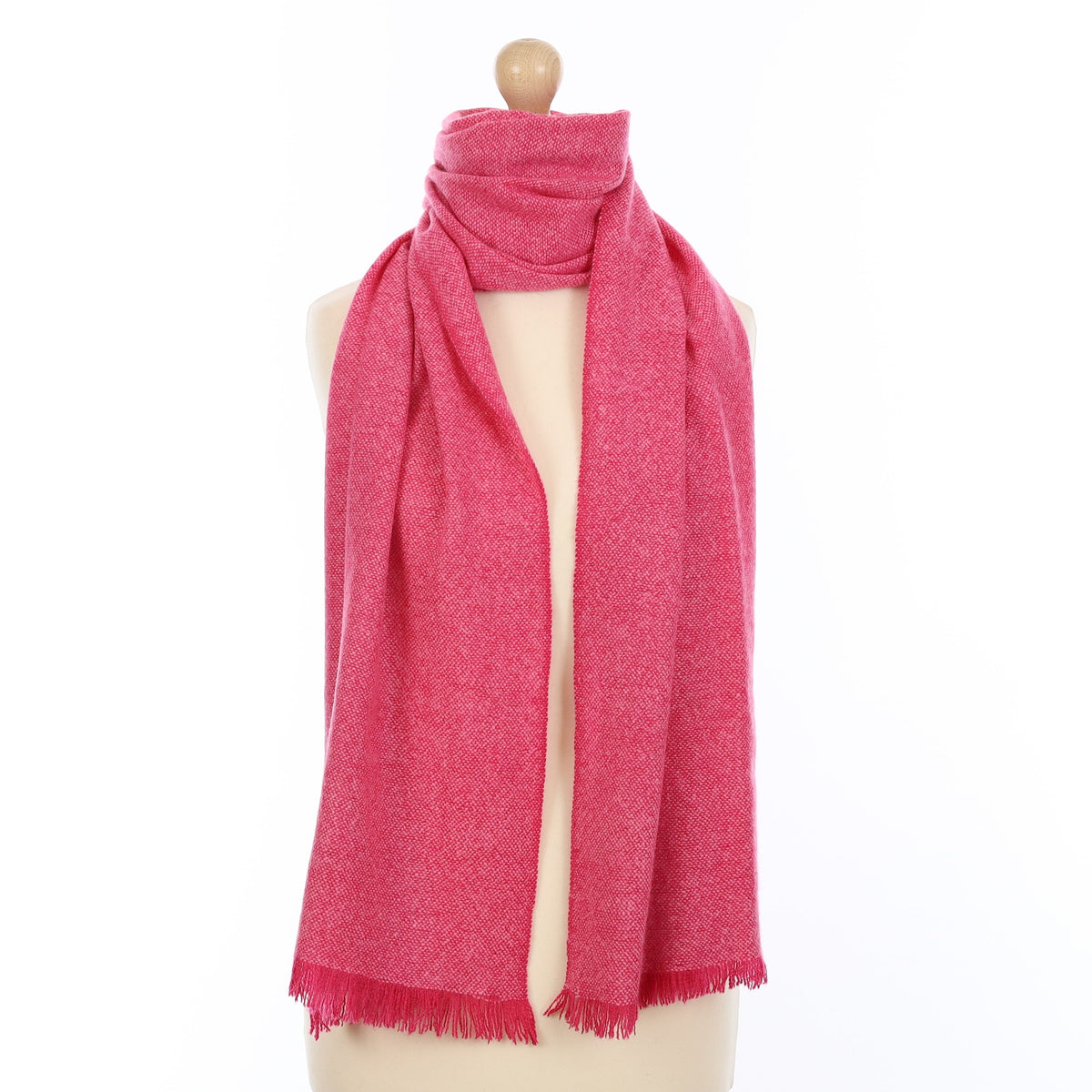 Two Tone Pink Cashmere Woven Scarf