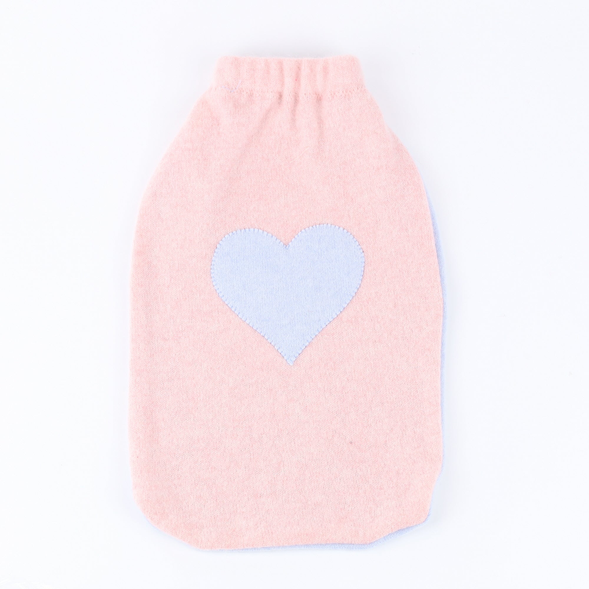 Ice Pink and Blue Cashmere Large Hot Water Bottle