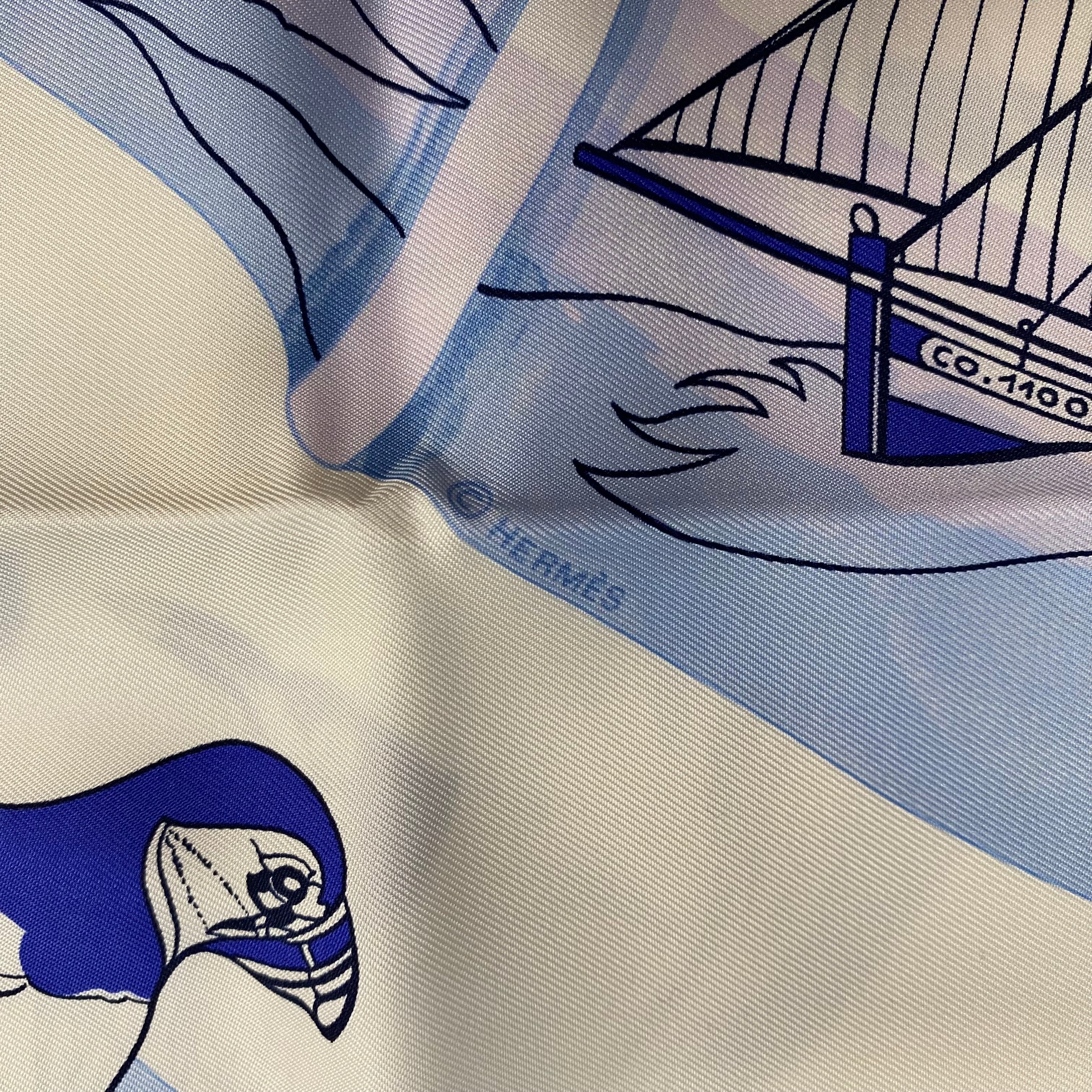 Hermès Compagnons De Mer Silk Scarf