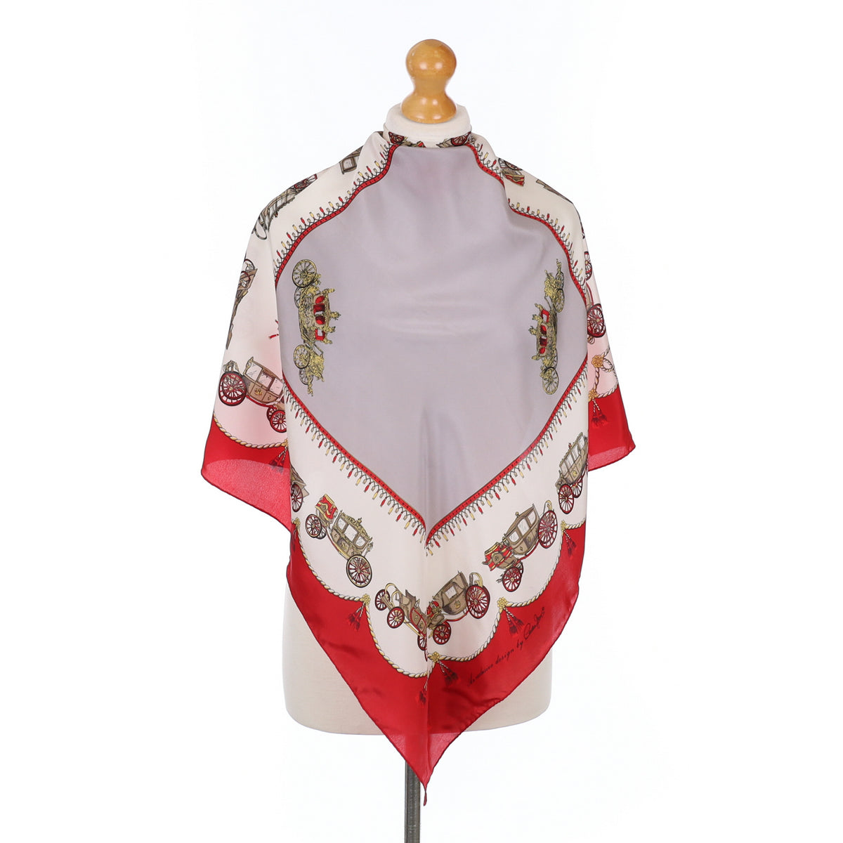 Cornelia James Carriage Design Silk Scarf