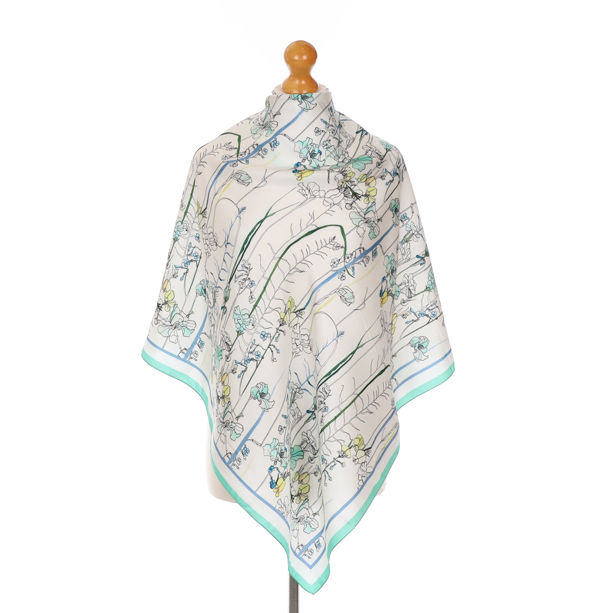 Reiss Botanical Silk Scarf