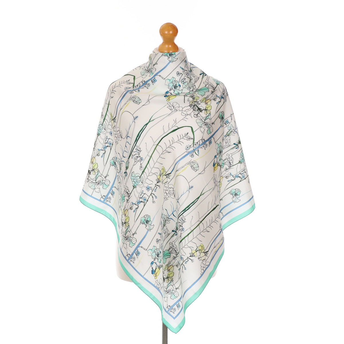Reiss Botanical Silk Scarf