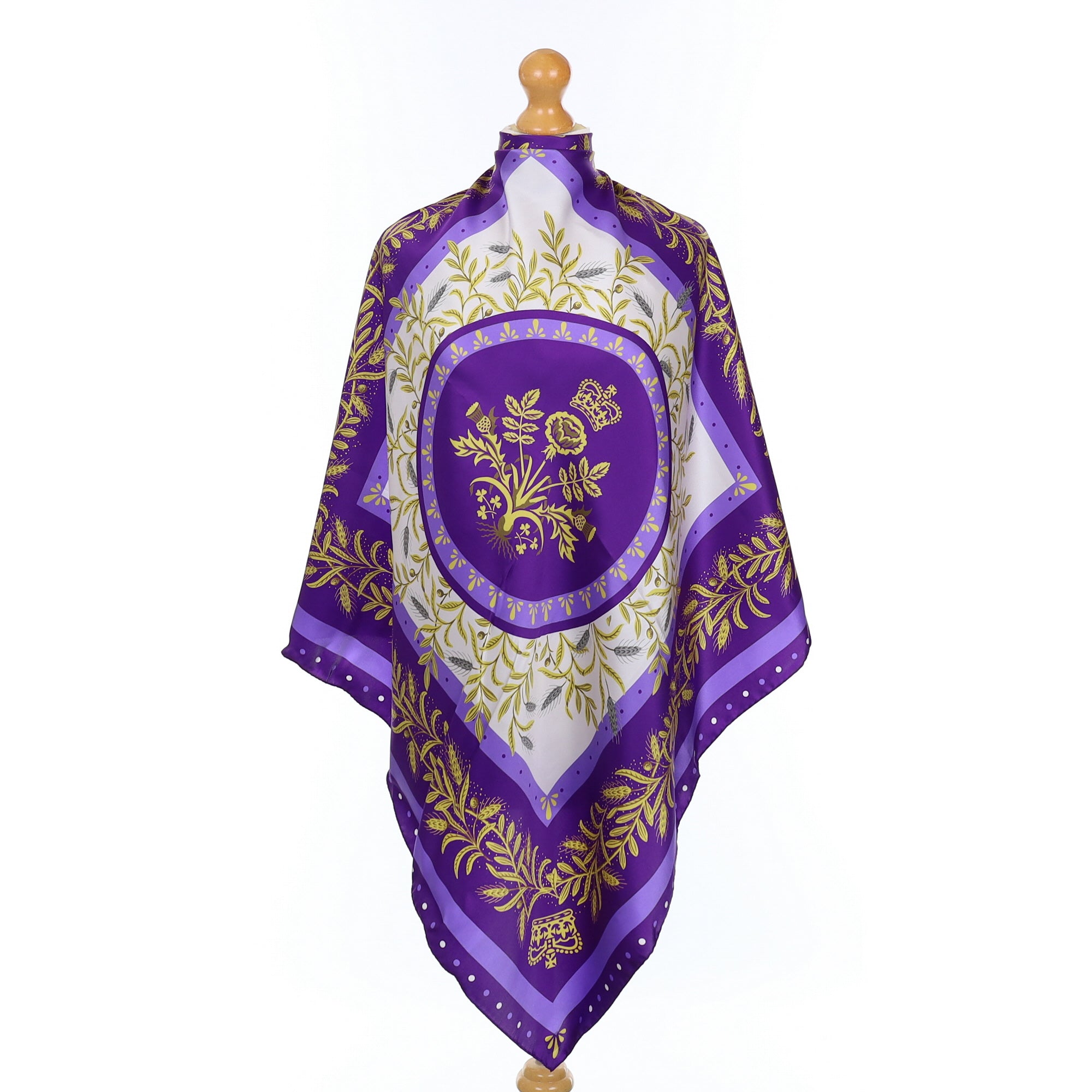 Brand New Boxed Platinum Jubilee Silk Scarf