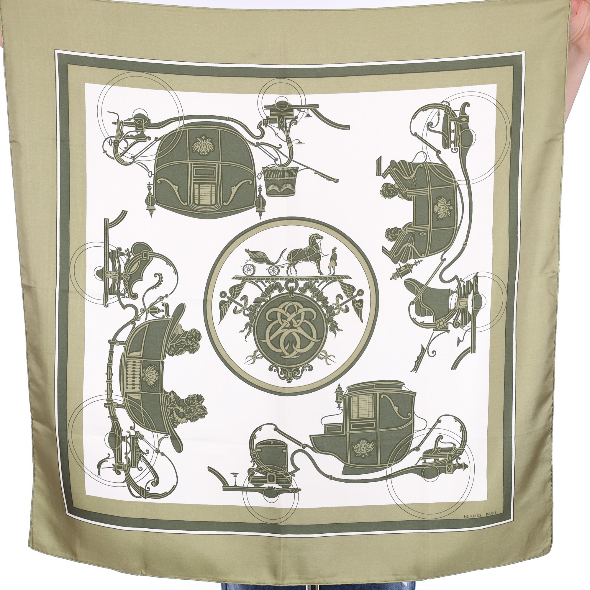 Hermès Ex-Libris Silk Scarf