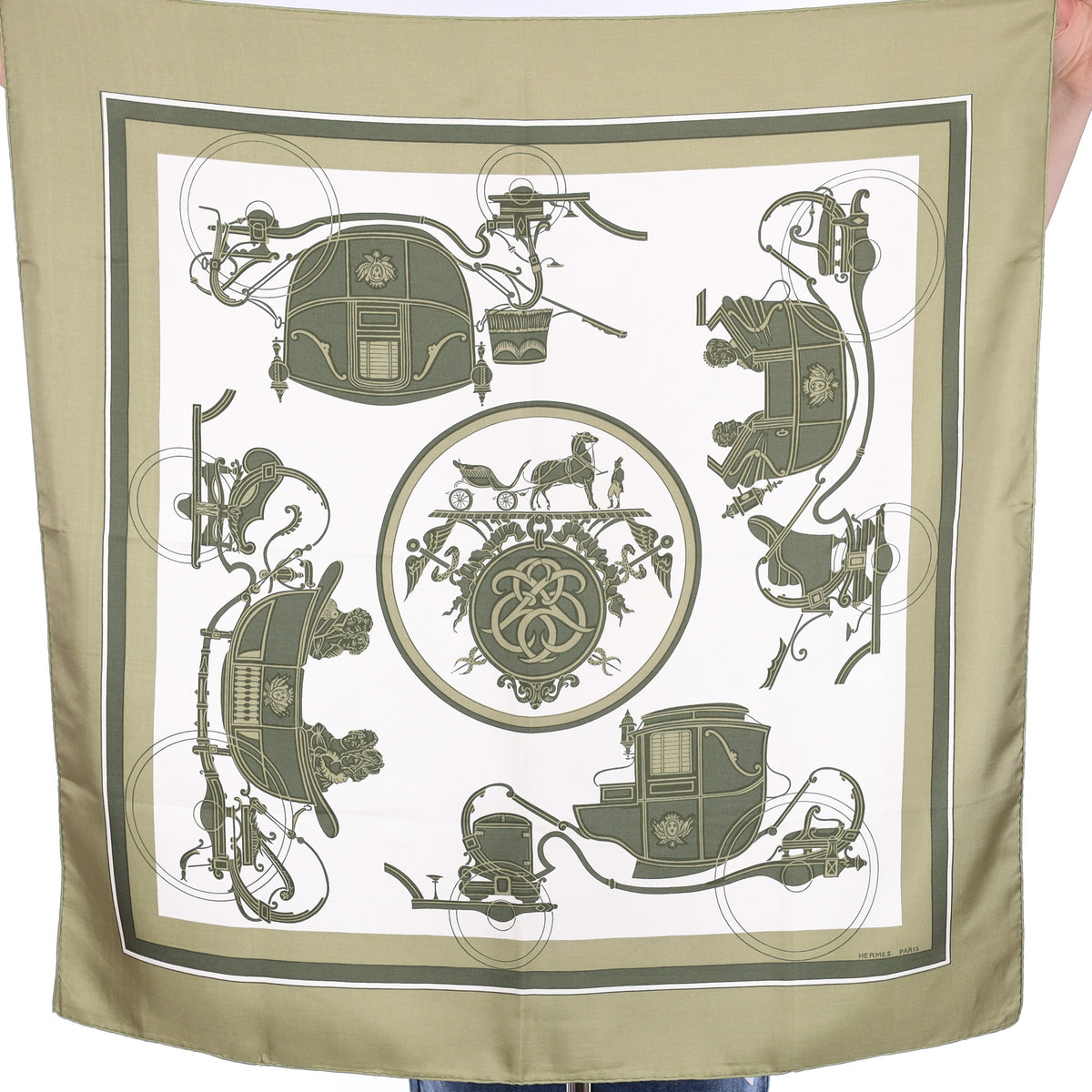 Hermès Ex-Libris Silk Scarf