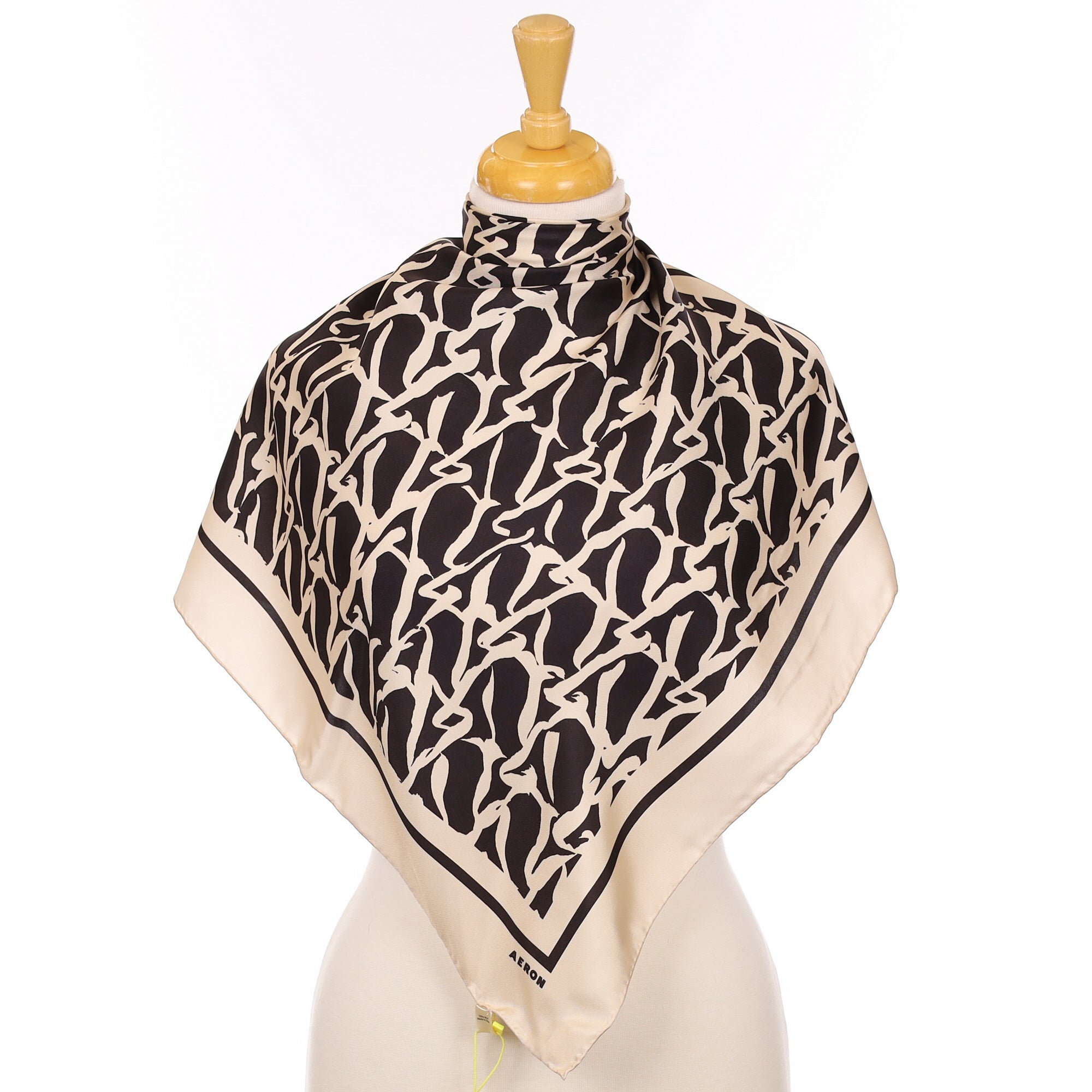 Brand New Aeron Monochrome Silk Scarf