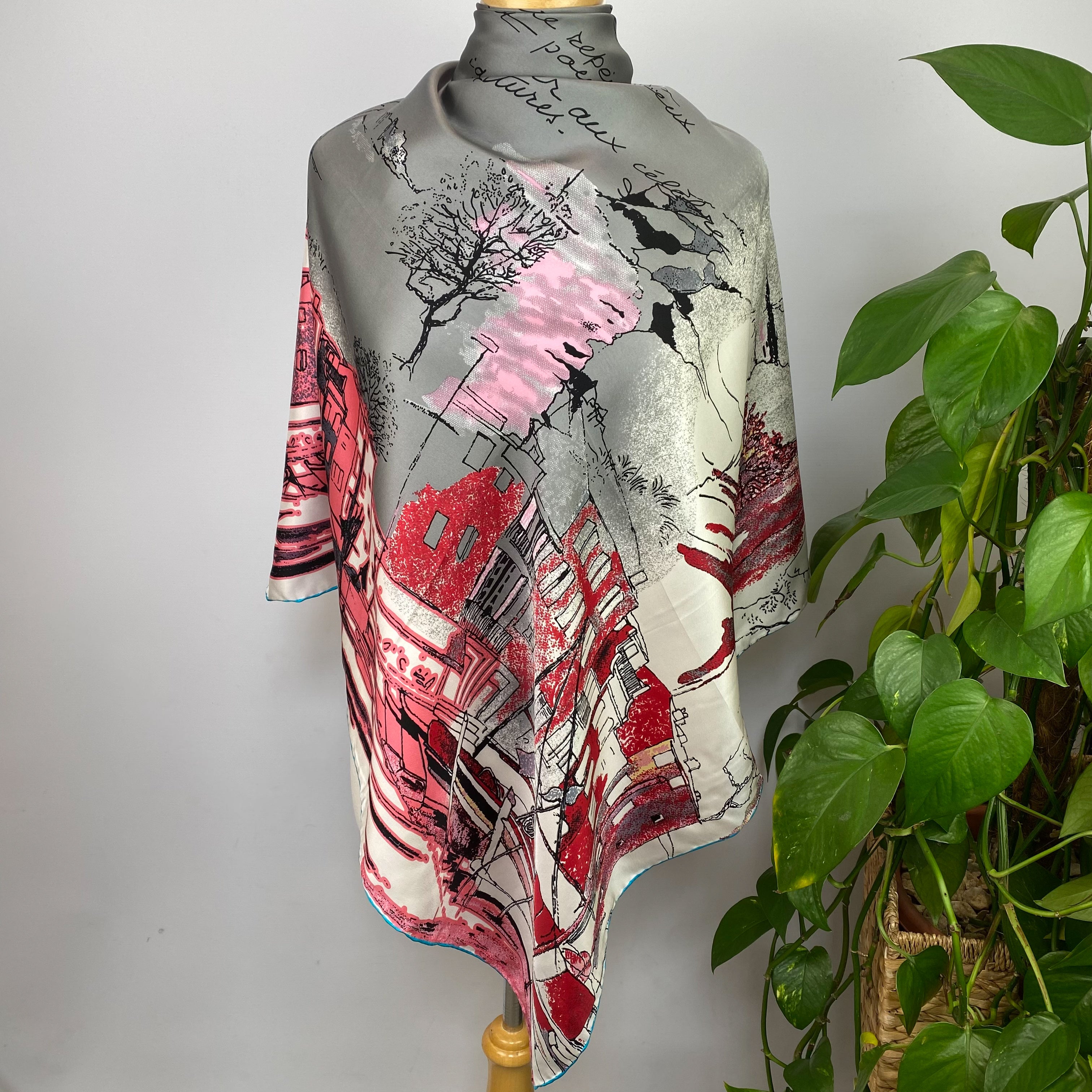 French Painting Design Modern Silk Scarf