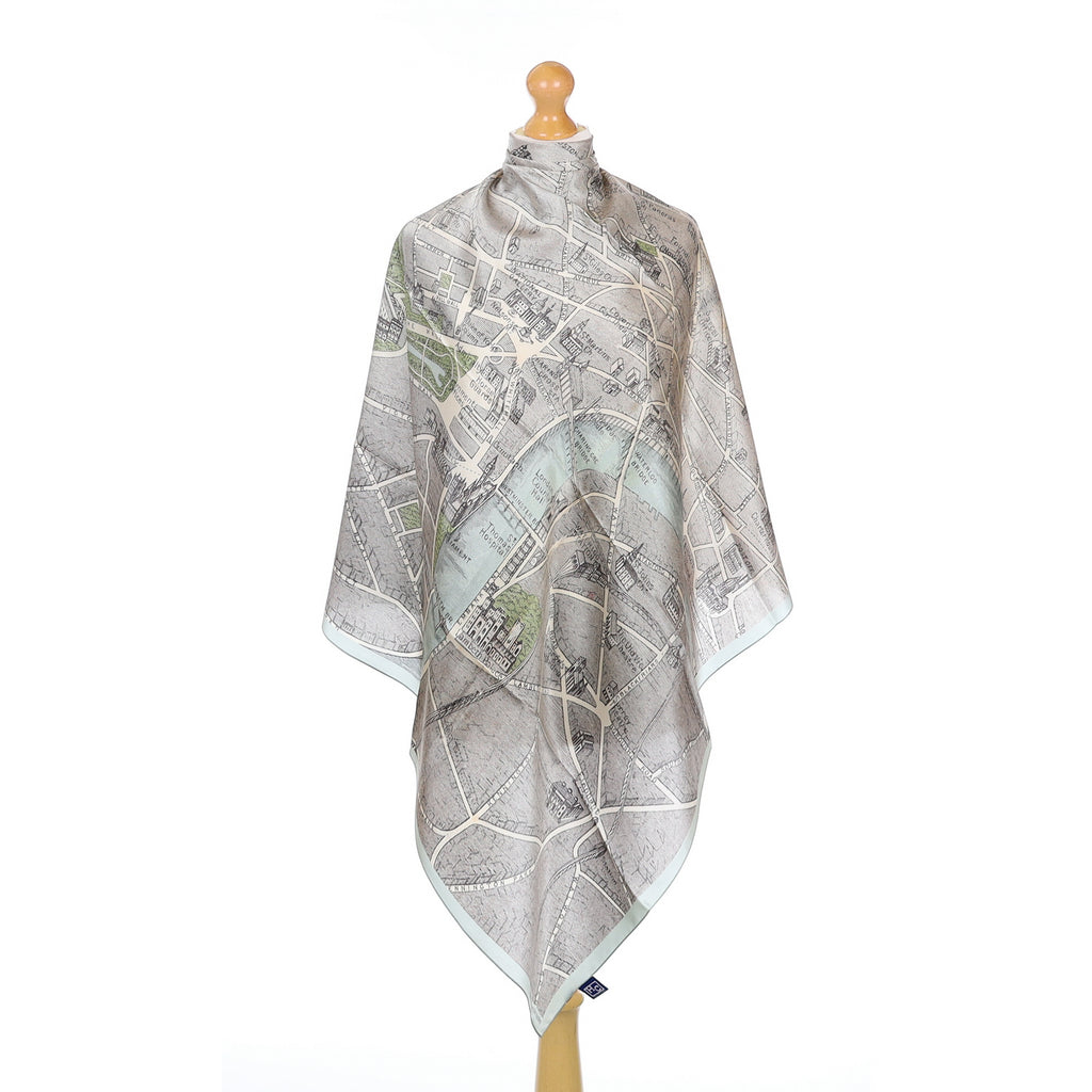 Brand New London Map Silk Scarf