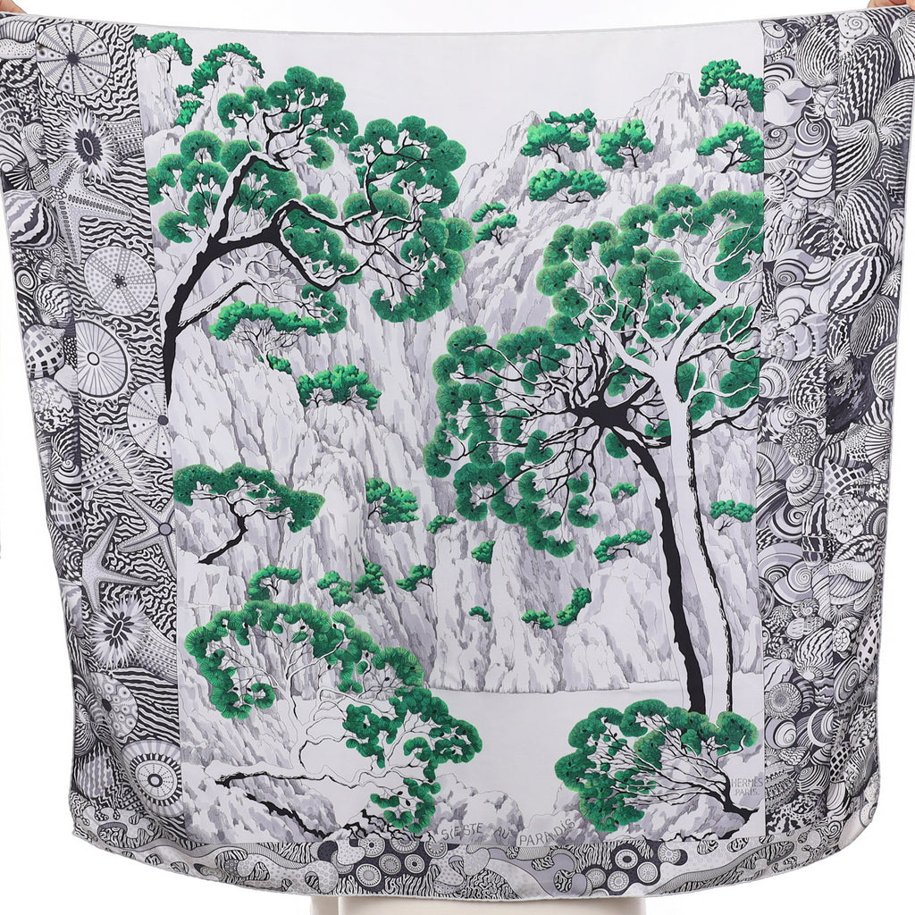 Hermès Sieste au Paradis Silk Scarf Rare