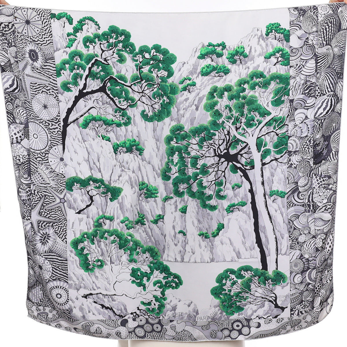 Hermès Sieste au Paradis Silk Scarf Rare