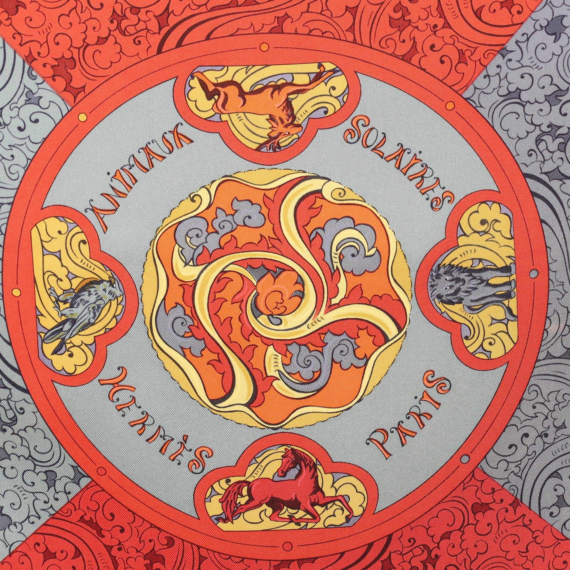 Hermès Animaux Solaires Silk Scarf