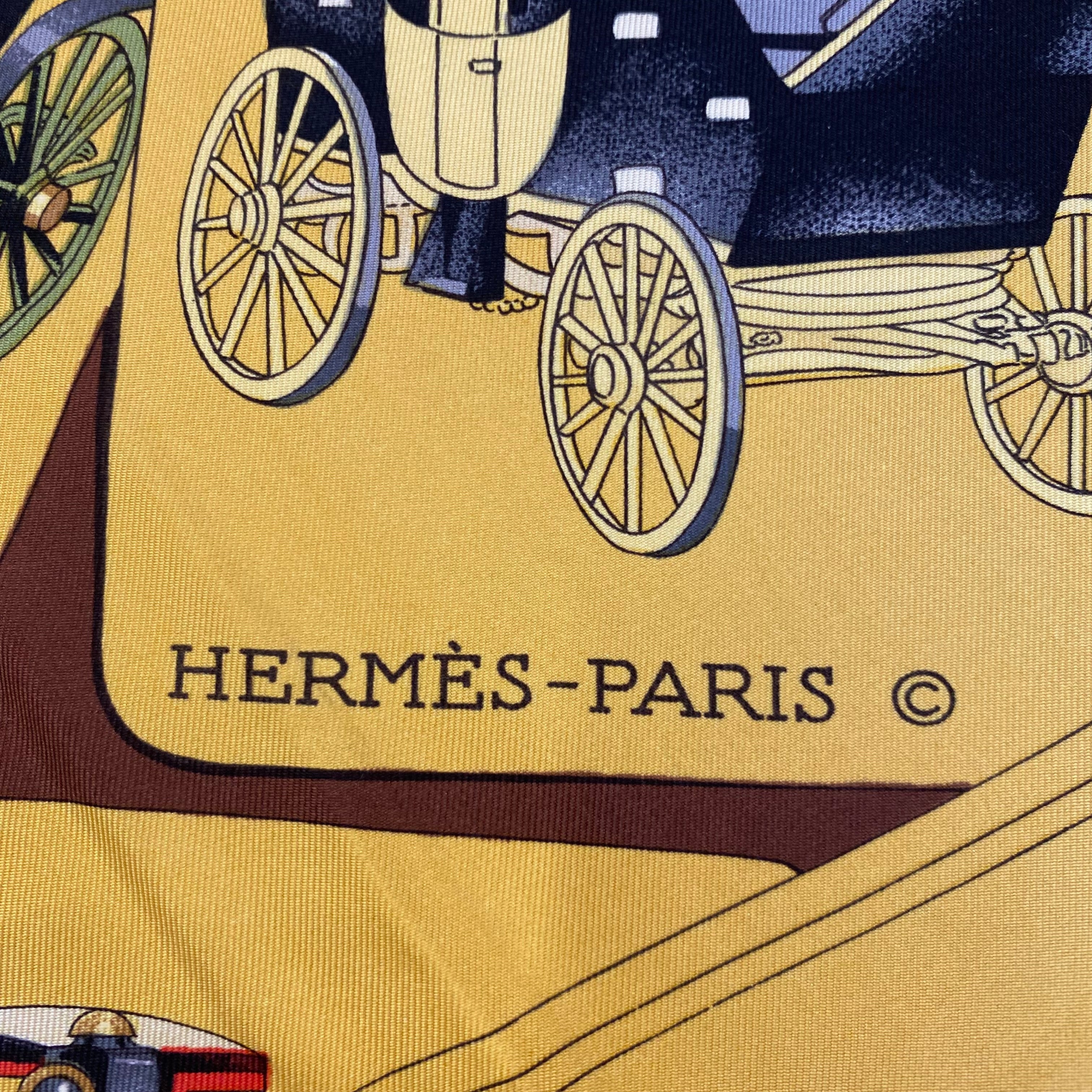 Hermès Carrosserie Silk Scarf Quite Rare