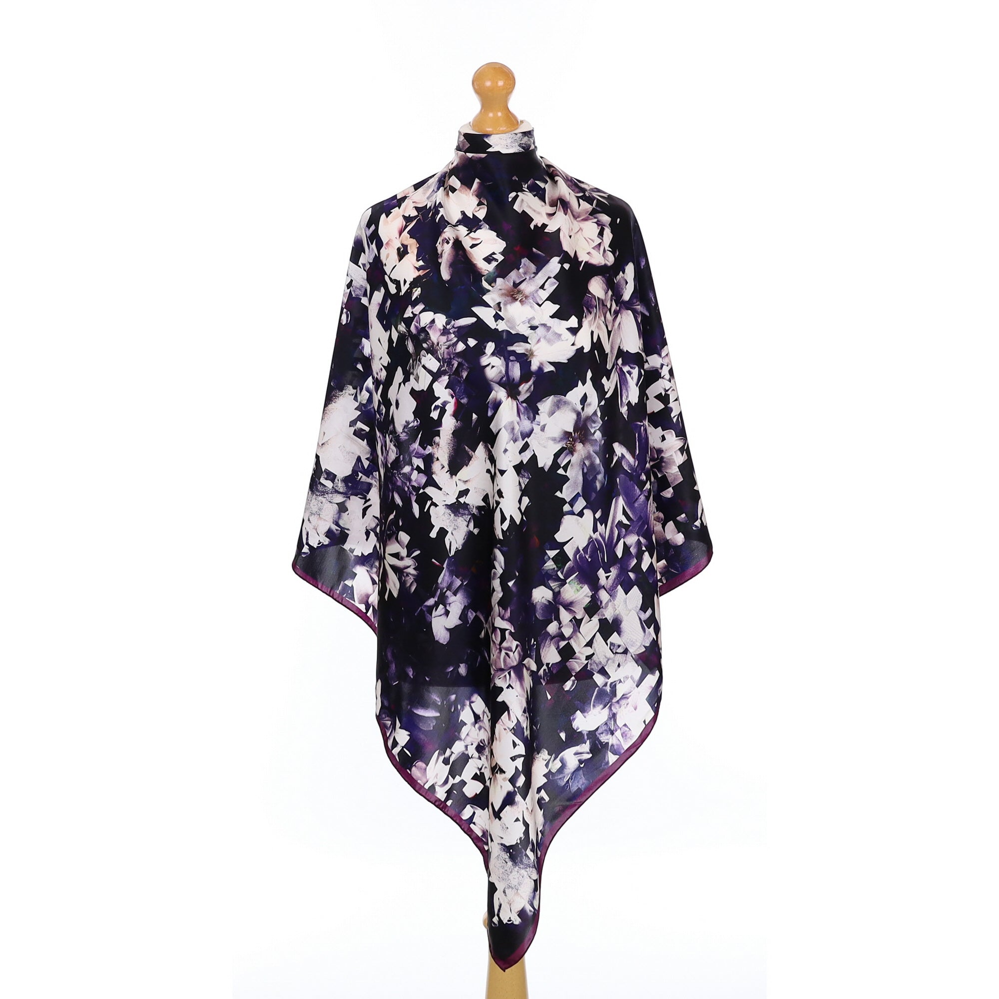 Pristine Paul Smith Abstract Floral Silk Scarf