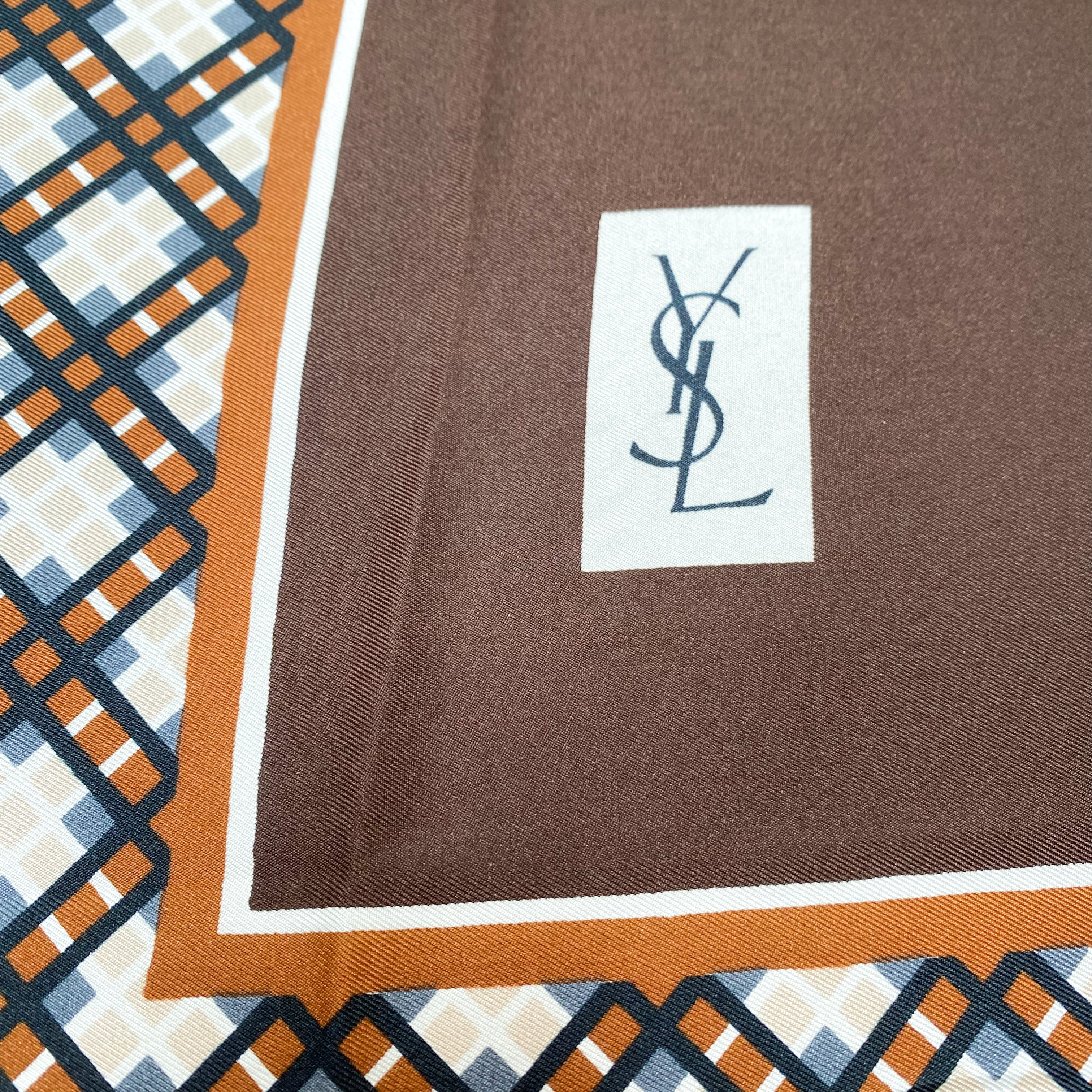 Boxed Yves Saint Laurent Silk Scarf