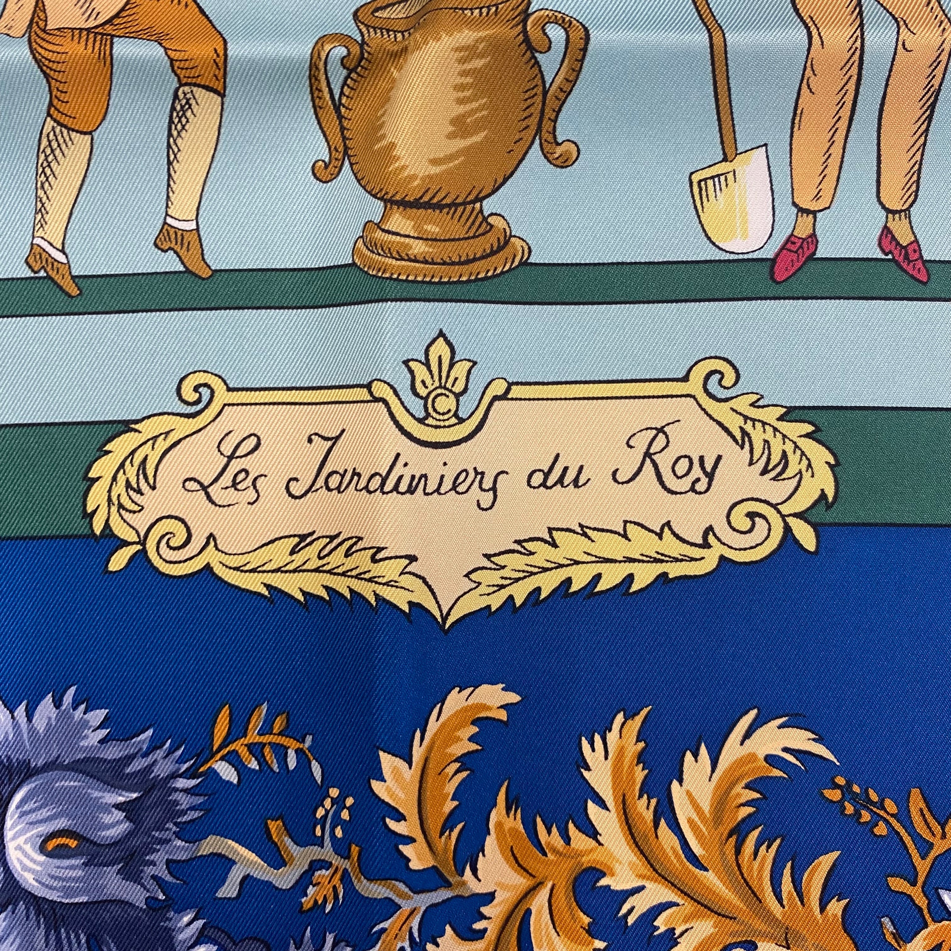 Hermès Les Jardiniers du Roy Boxed Silk Scarf