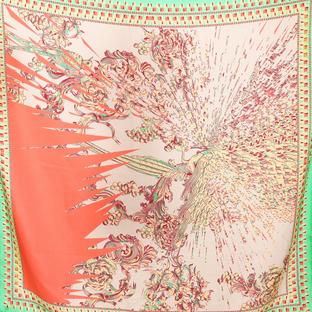 Immaculate Matthew Williamson Abstract Silk Scarf