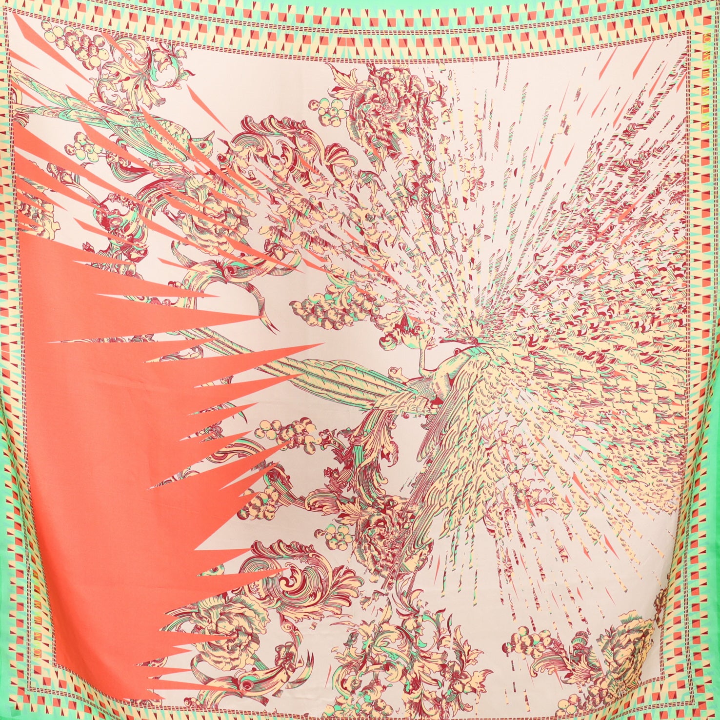 Immaculate Matthew Williamson Abstract Silk Scarf