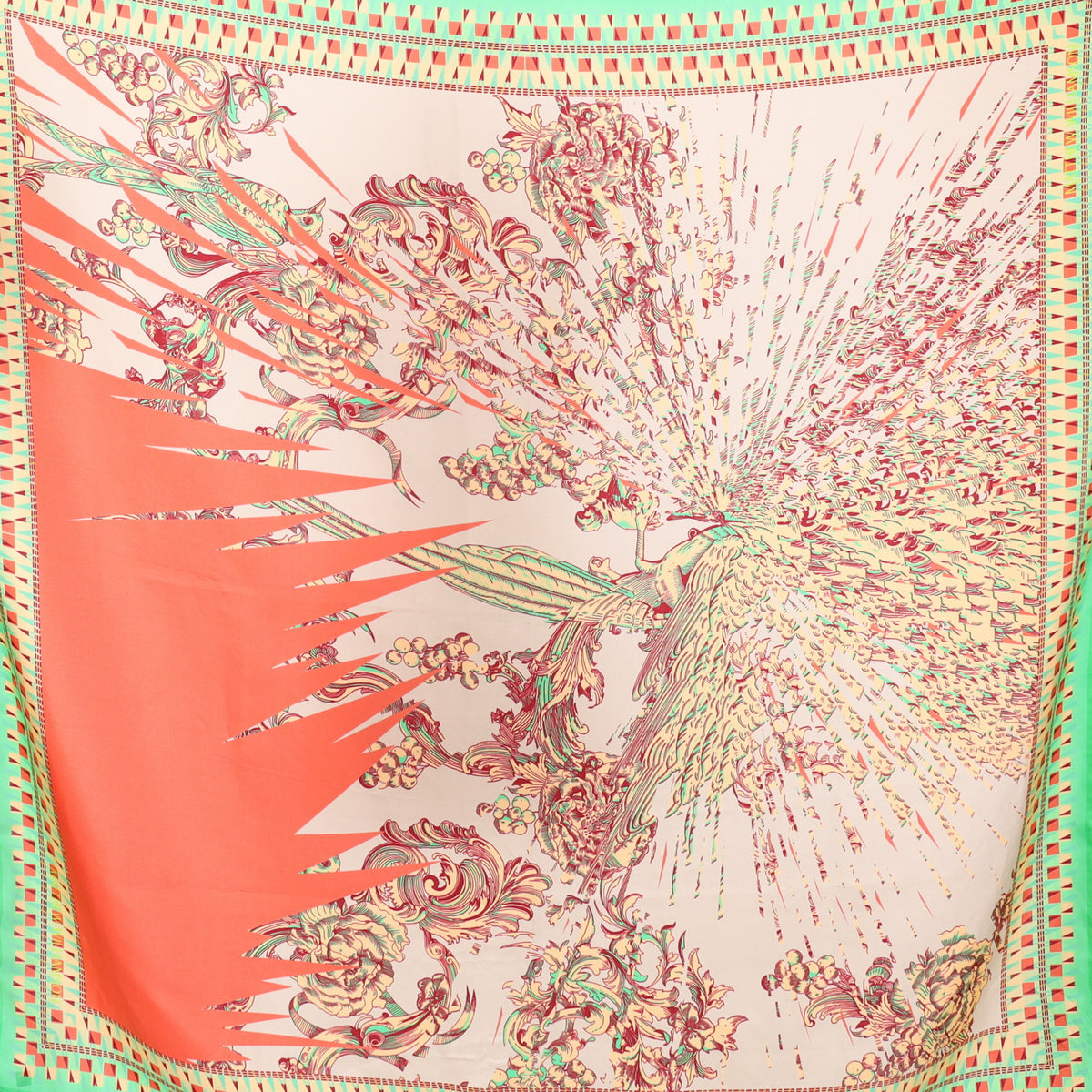 Immaculate Matthew Williamson Abstract Silk Scarf