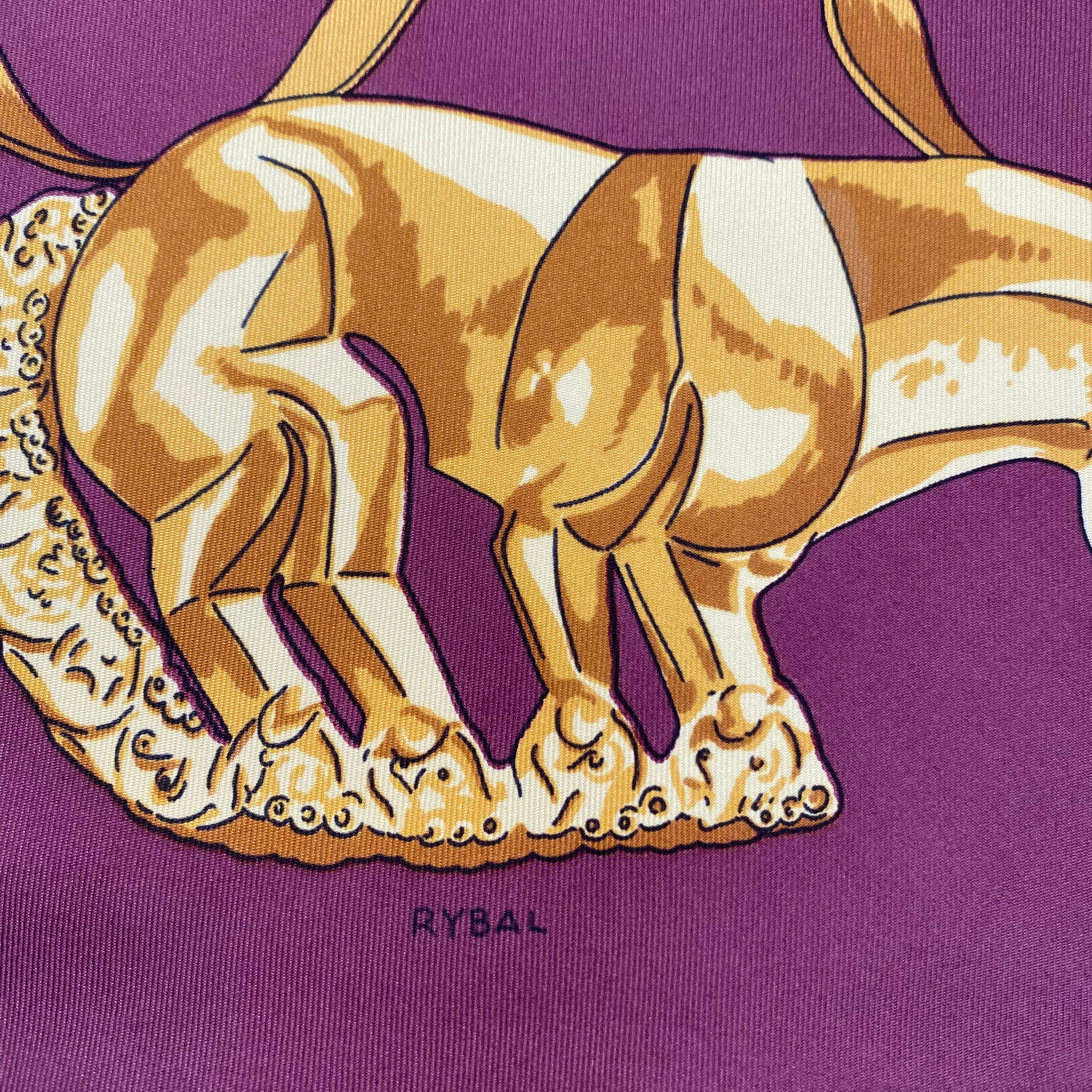 Hermès Les Cavaliers D’or Silk Scarf