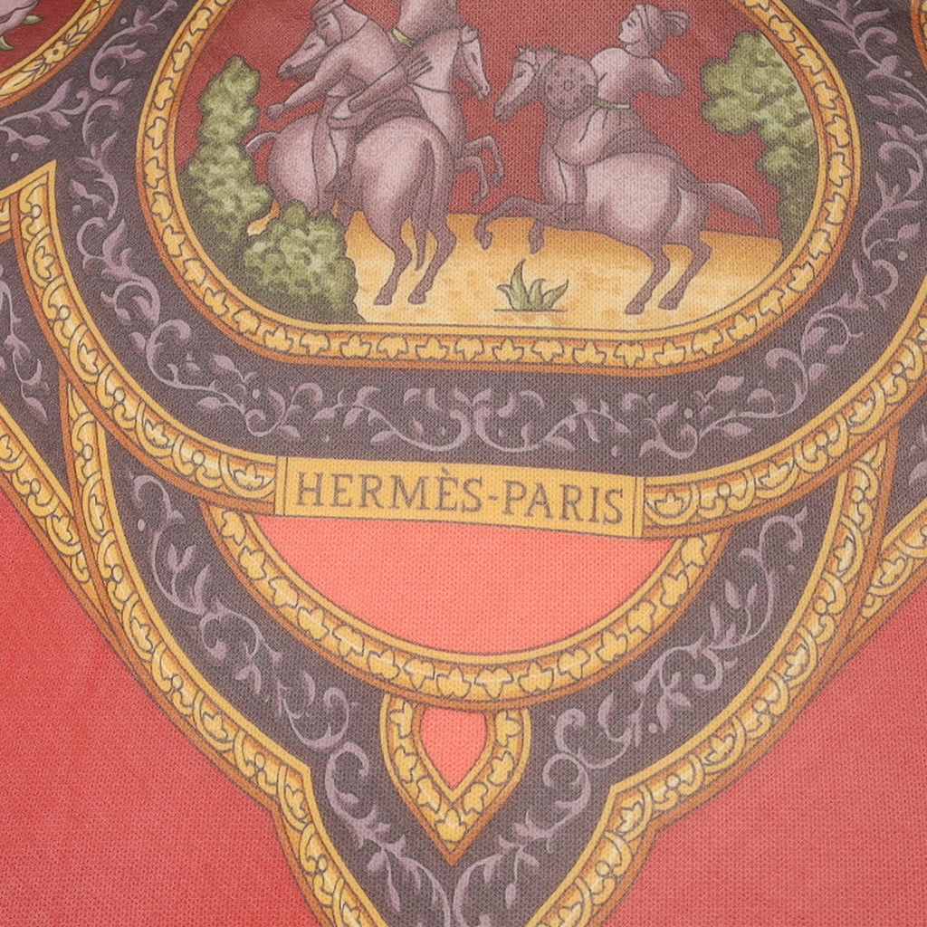 Hermès Qalamdan Mousseline Silk Scarf