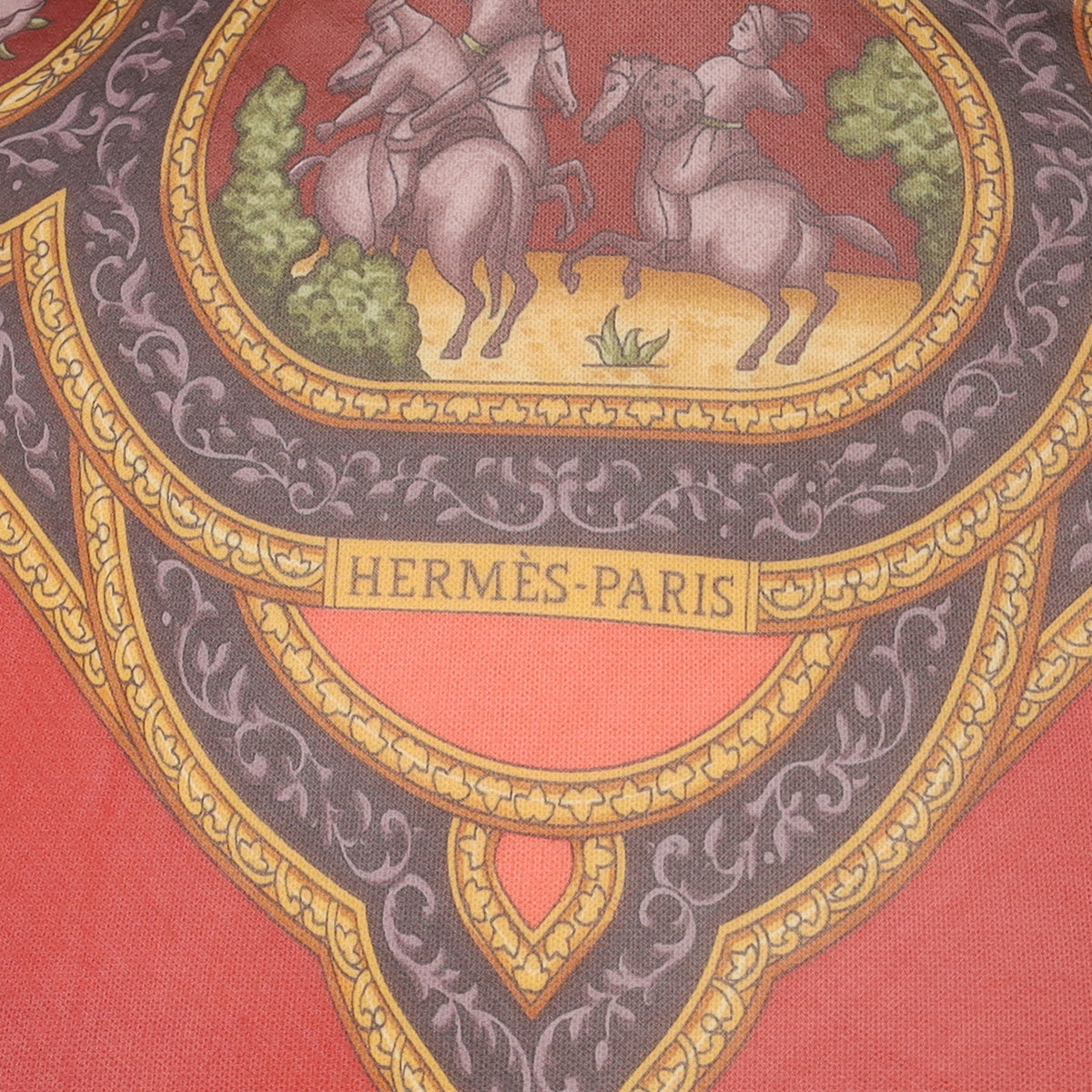 Hermès Qalamdan Mousseline Silk Scarf