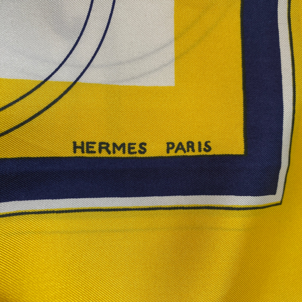 Pristine Boxed Hermès Ex Libris Silk Scarf