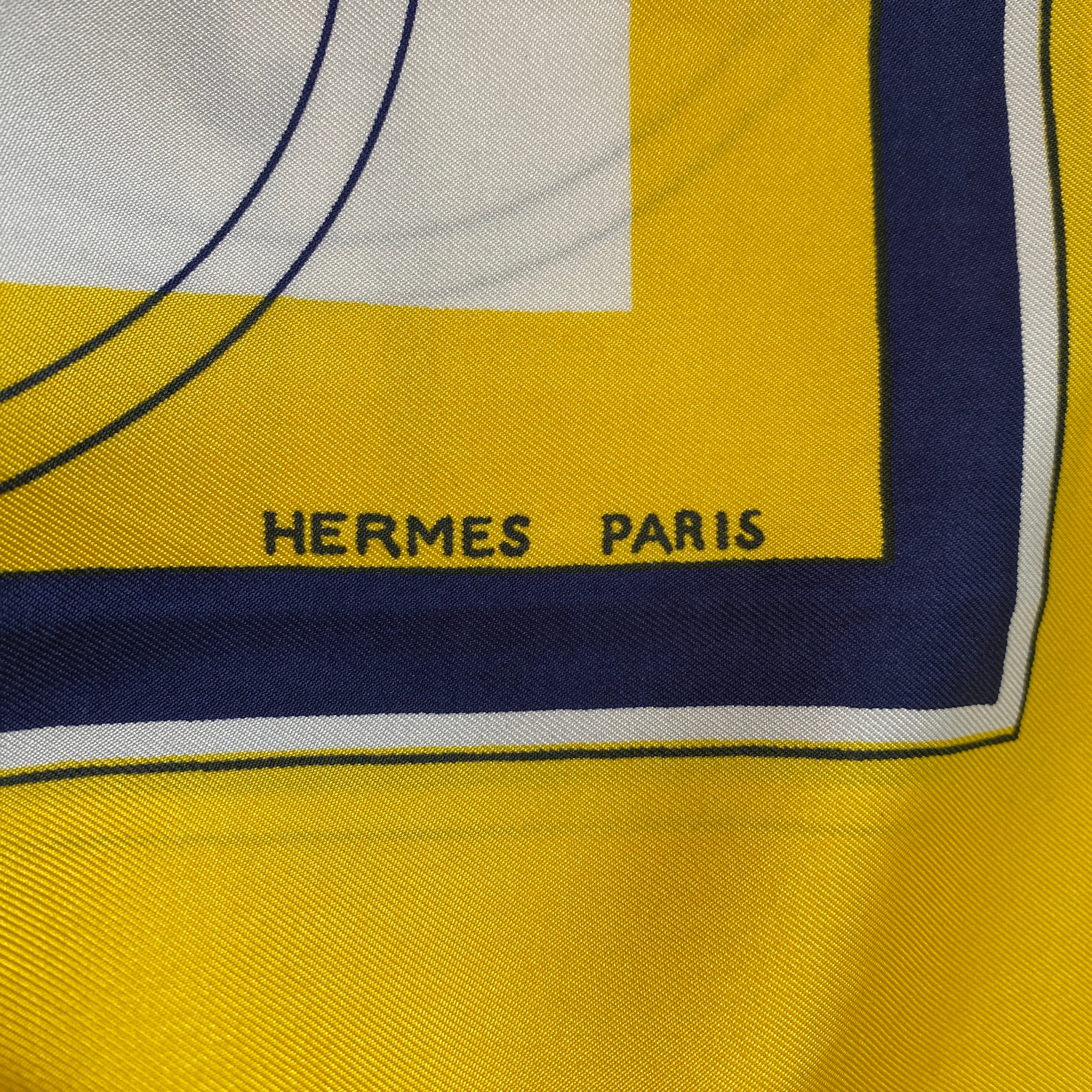 Pristine Boxed Hermès Ex Libris Silk Scarf