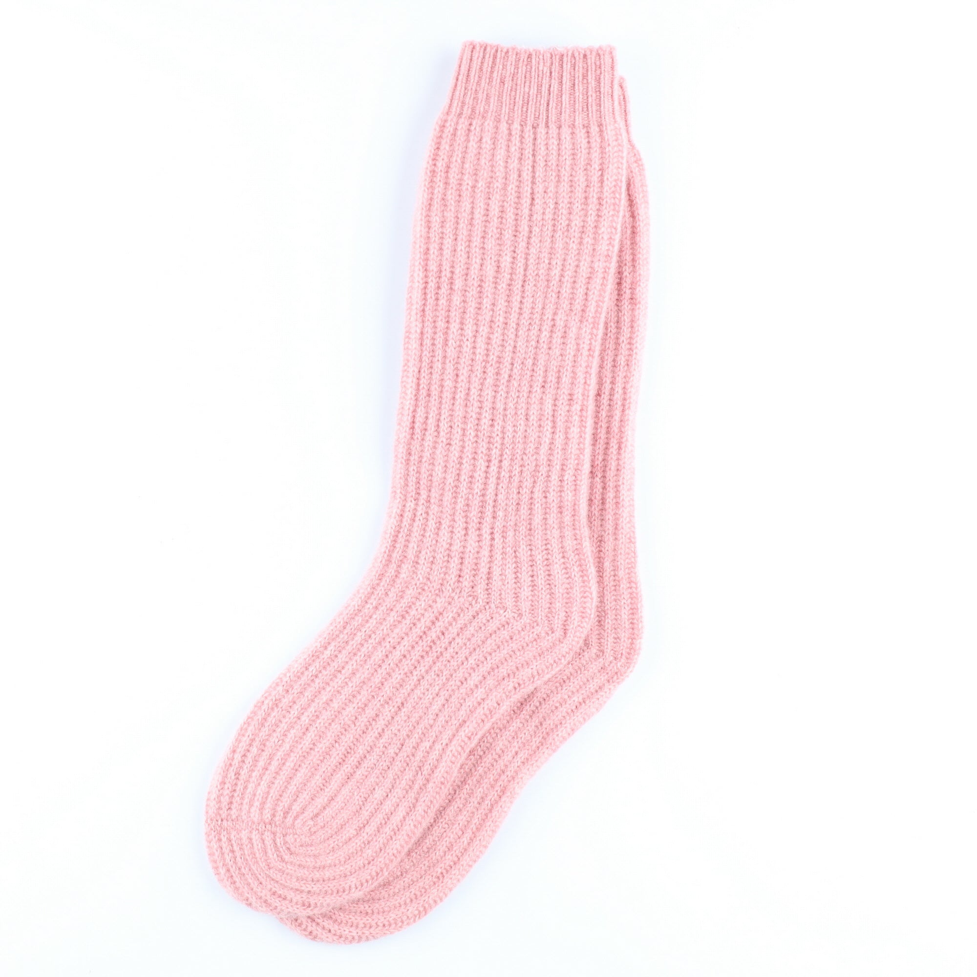 Brand New Scottish Blush Pink Luxury Cashmere Bed Socks