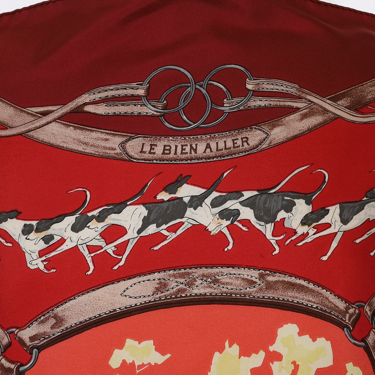 Hermès Le Bien Aller Vintage Silk Scarf