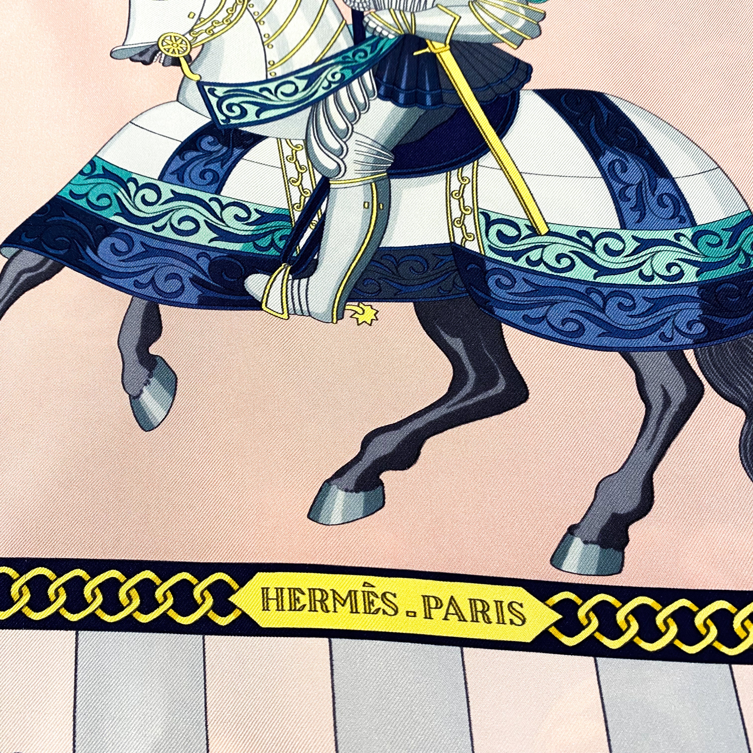 Boxed Hermes Chocs en Plumes Vintage Silk Scarf