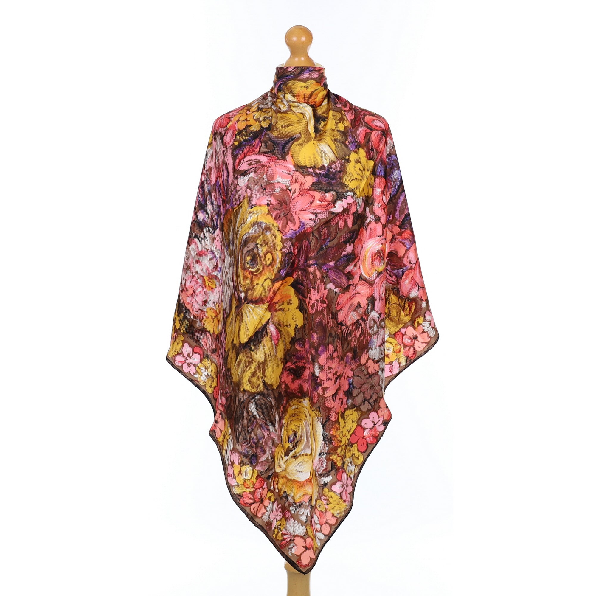 Brand New Richard Allan Floral Silk Scarf