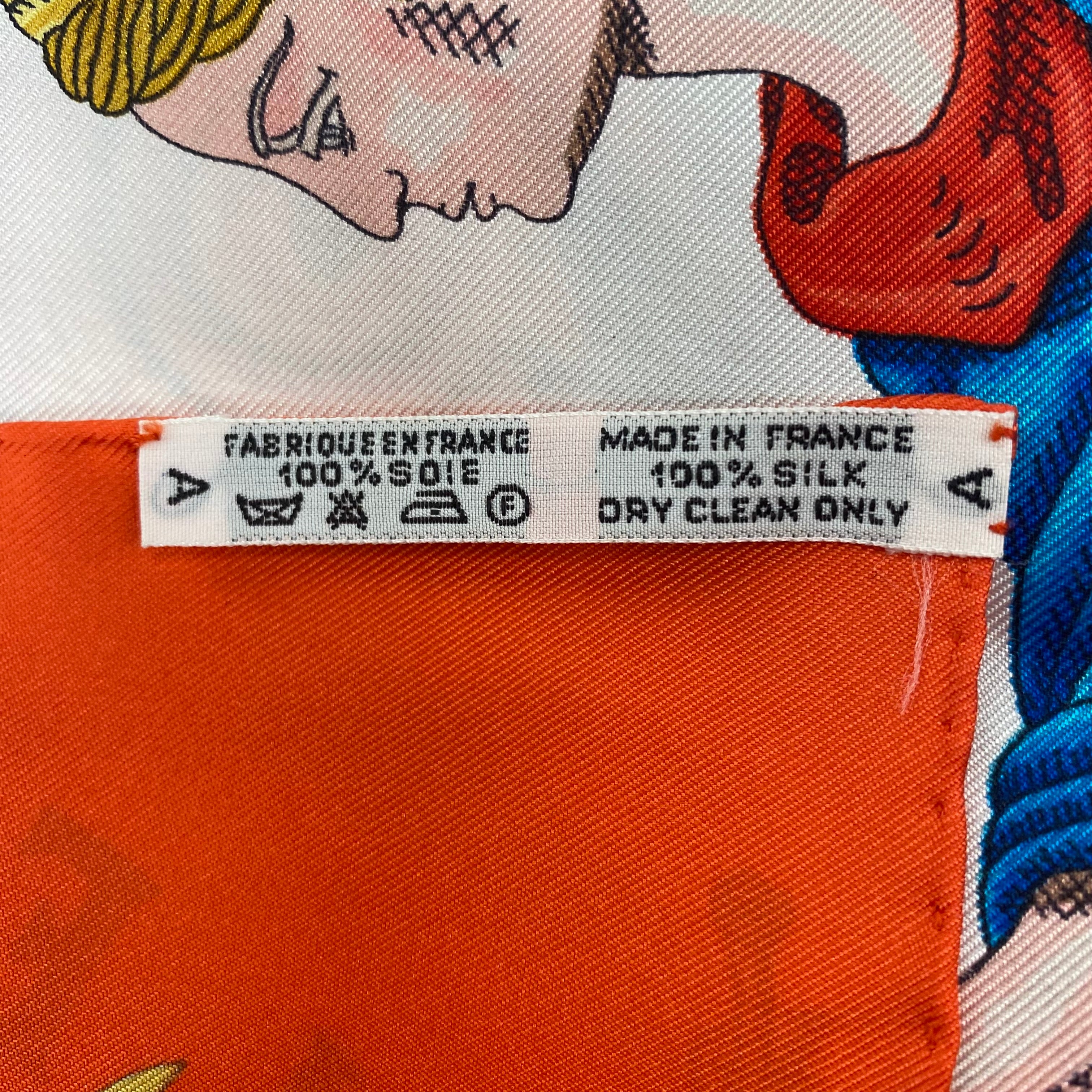 Boxed Hermes Liberte Egalite 1988 Designer Silk Scarf