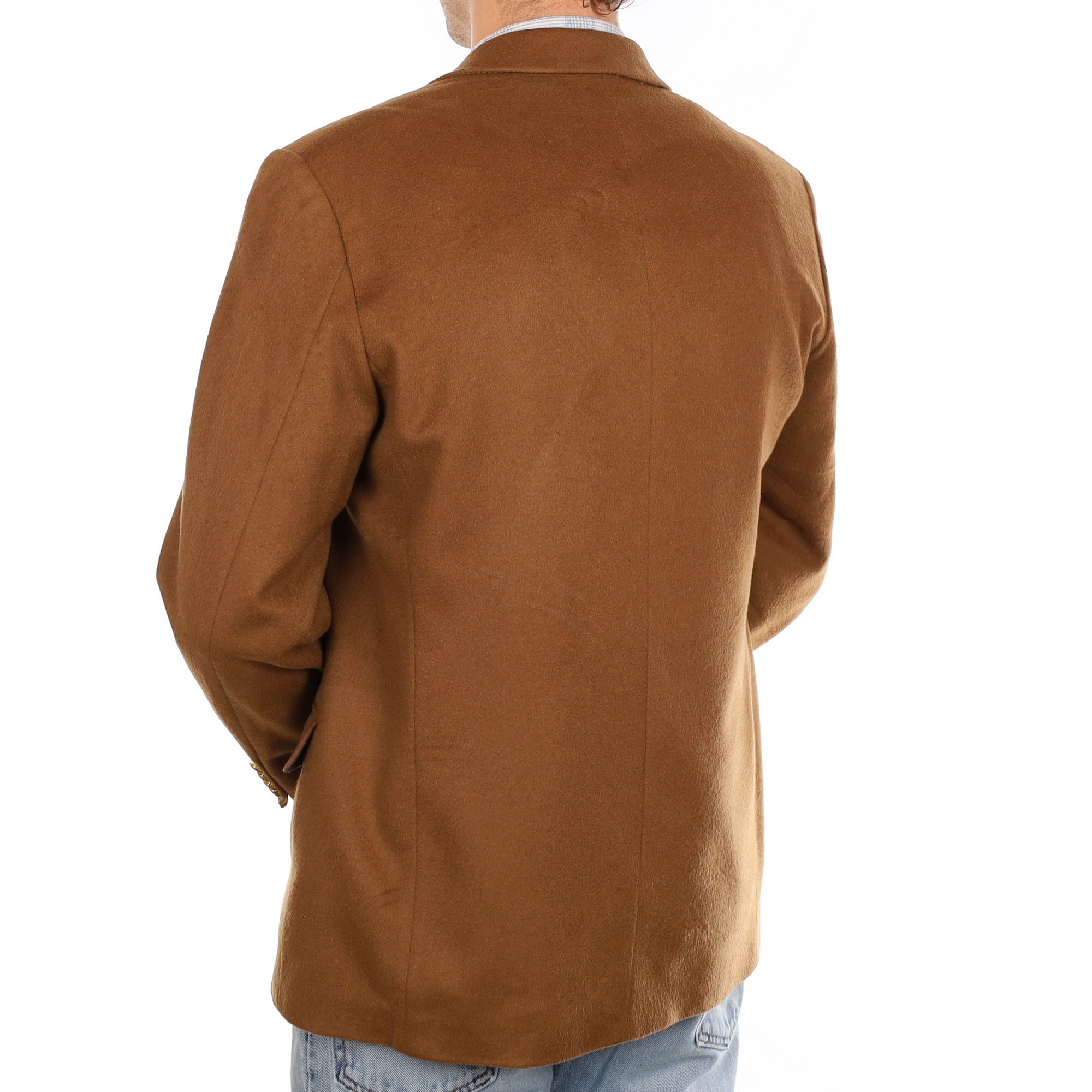 Men's Tan Brown Cashmere Blazer Medium