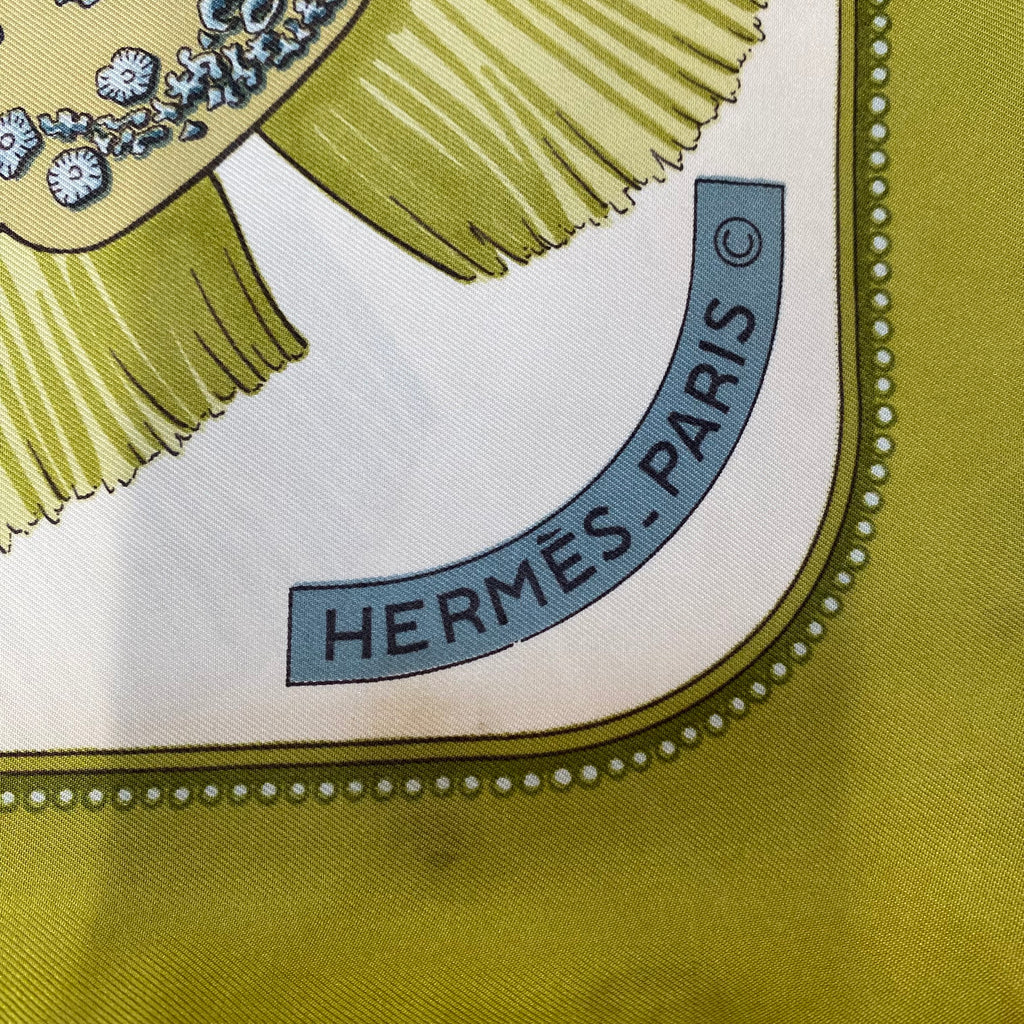 Hermès Tsubas Vintage Silk Scarf