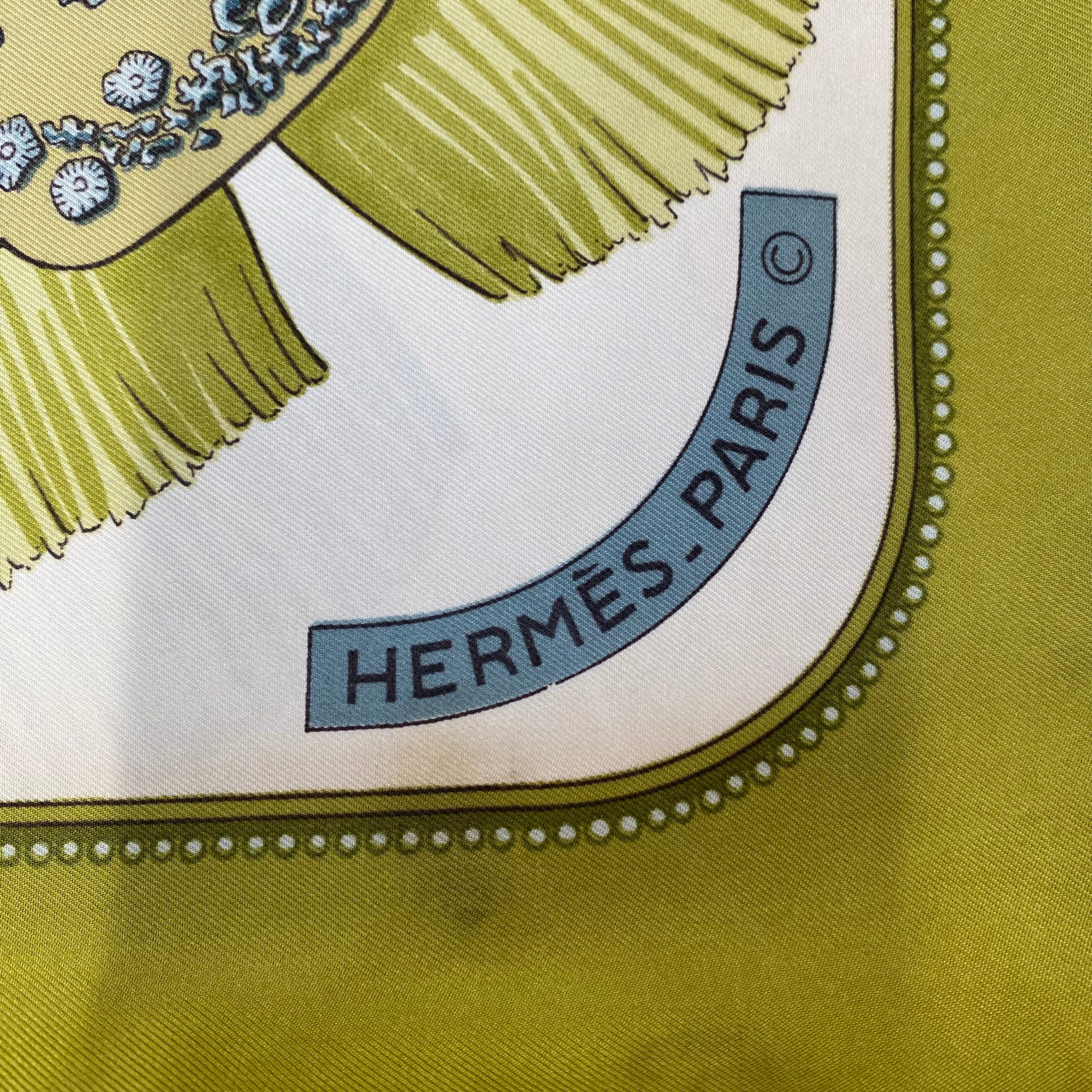 Hermès Tsubas Vintage Silk Scarf