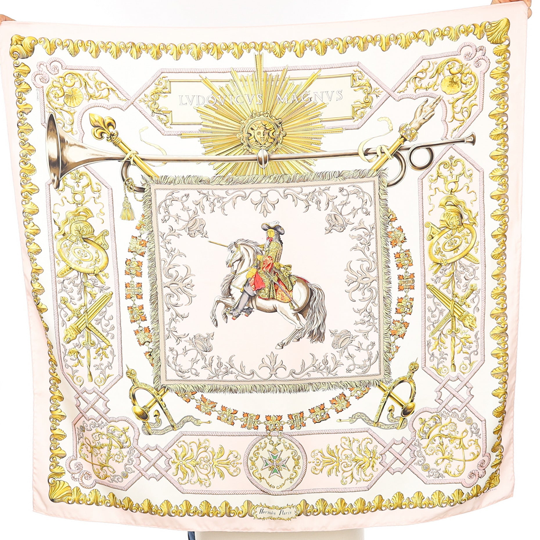 Hermès Lvdovicvs Magnus Silk Scarf