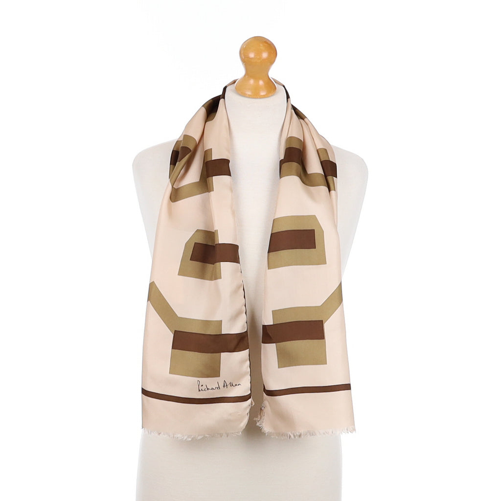 1970s Richard Allan Vintage Silk Scarf